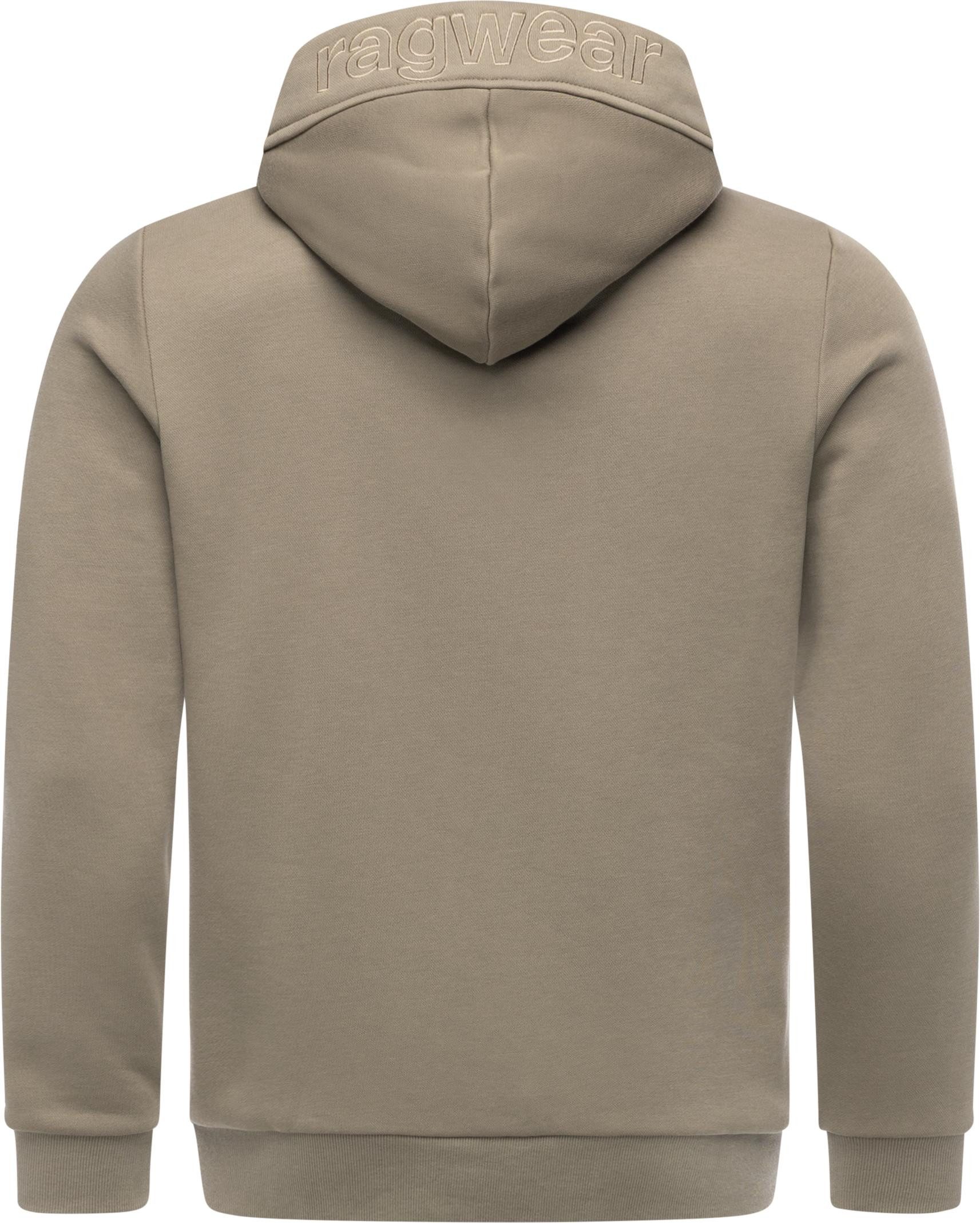 Ragwear Sweatjacke Wernons Weiche Herren Alltagsjacke mit verstellbarer Kapuze