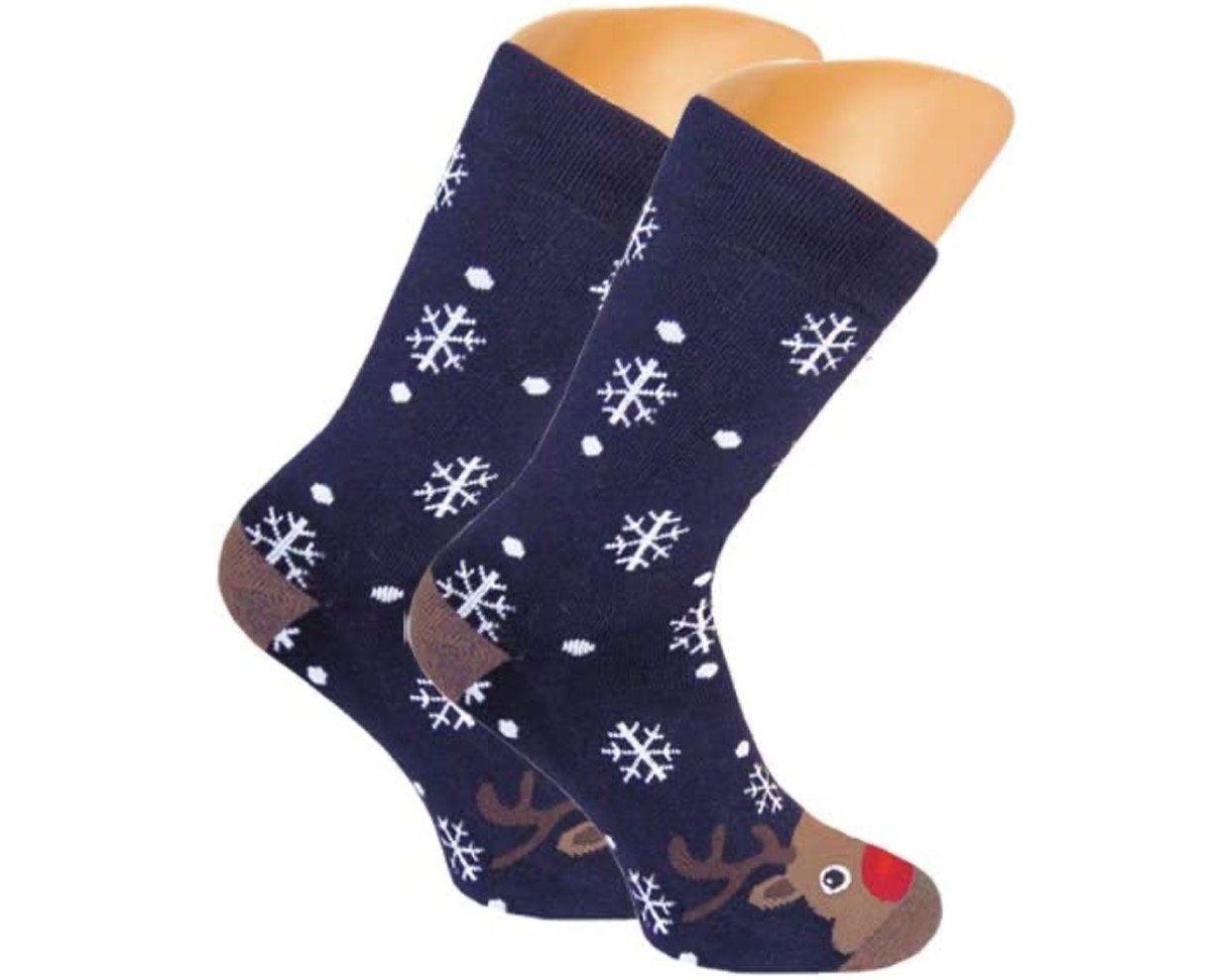 Cocain underwear Thermosocken kuschelige Vollfrottee Socken (3-Paar) lustige weihnachtliche Motive