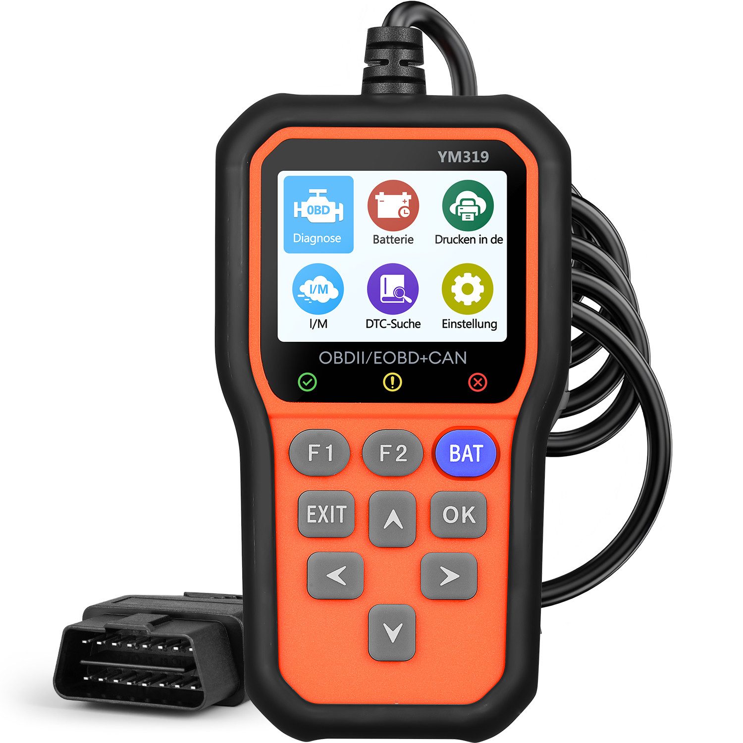 OBD2-Diagnosegerät Auto OBD2 Scanner Motor-Fehlercode-Leser für OBD II Protokoll Autos