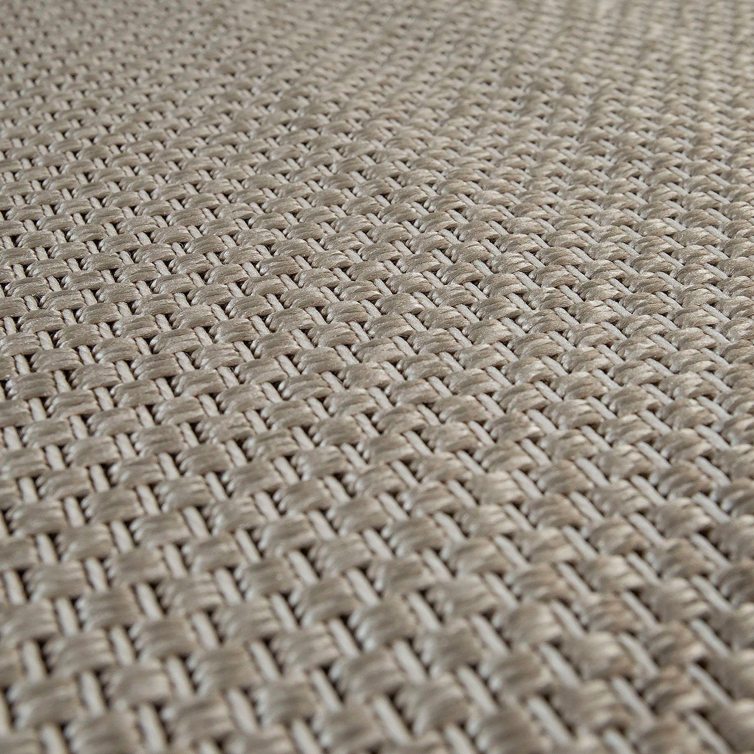 Läufer Sisala beige Sisal Optik, Home, Paco 4 Höhe: Flachgewebe, 270, mm, Teppich-Läufer, Outdoor geeignet Bordüre, rechteckig