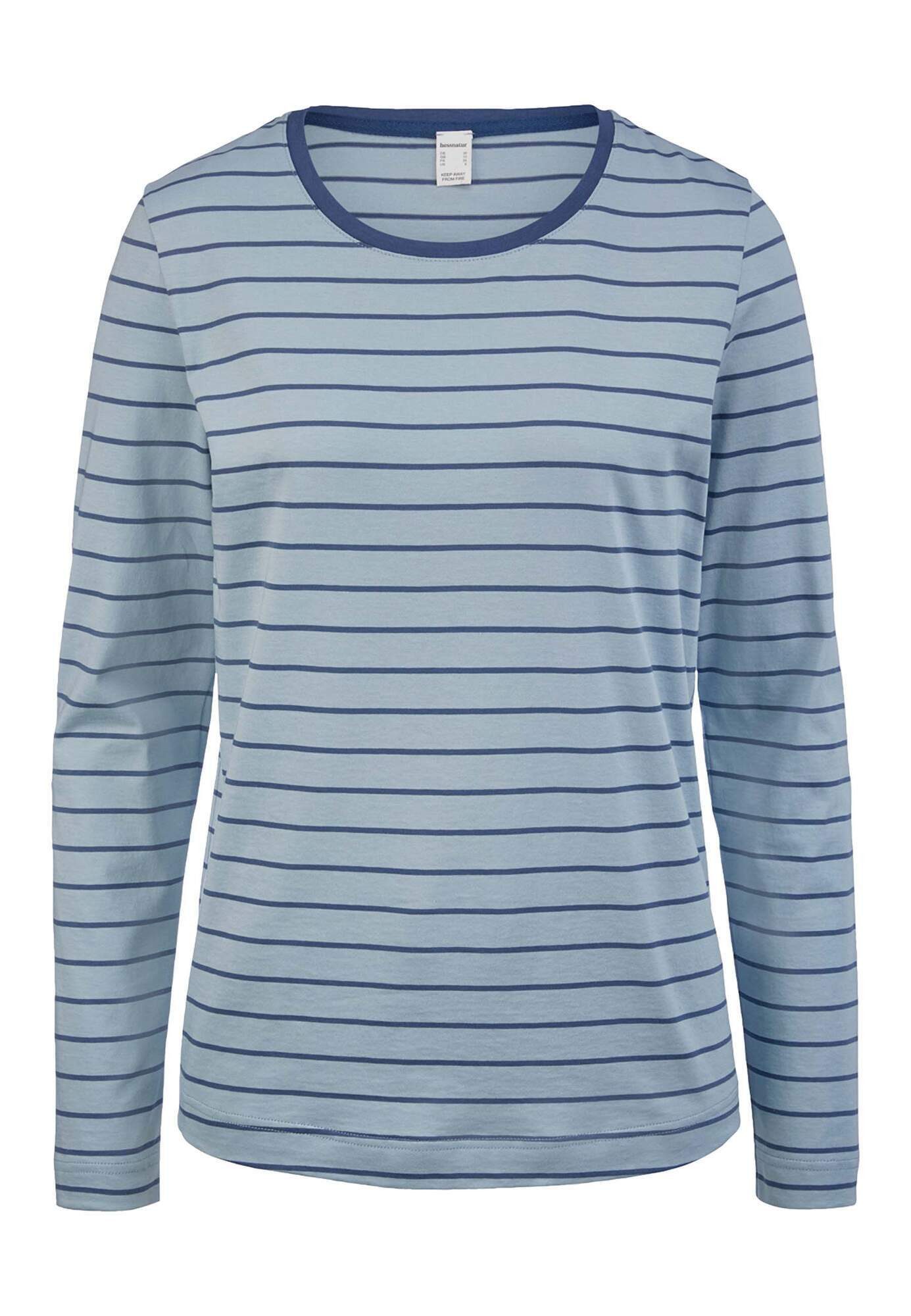 Hessnatur Pyjamaoberteil Langarm Regular aus reiner Bio-Baumwolle (1-tlg)