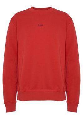 BOSS ORANGE Sweater Wefade (1-tlg) mit seitlichen Rippeinsätzen