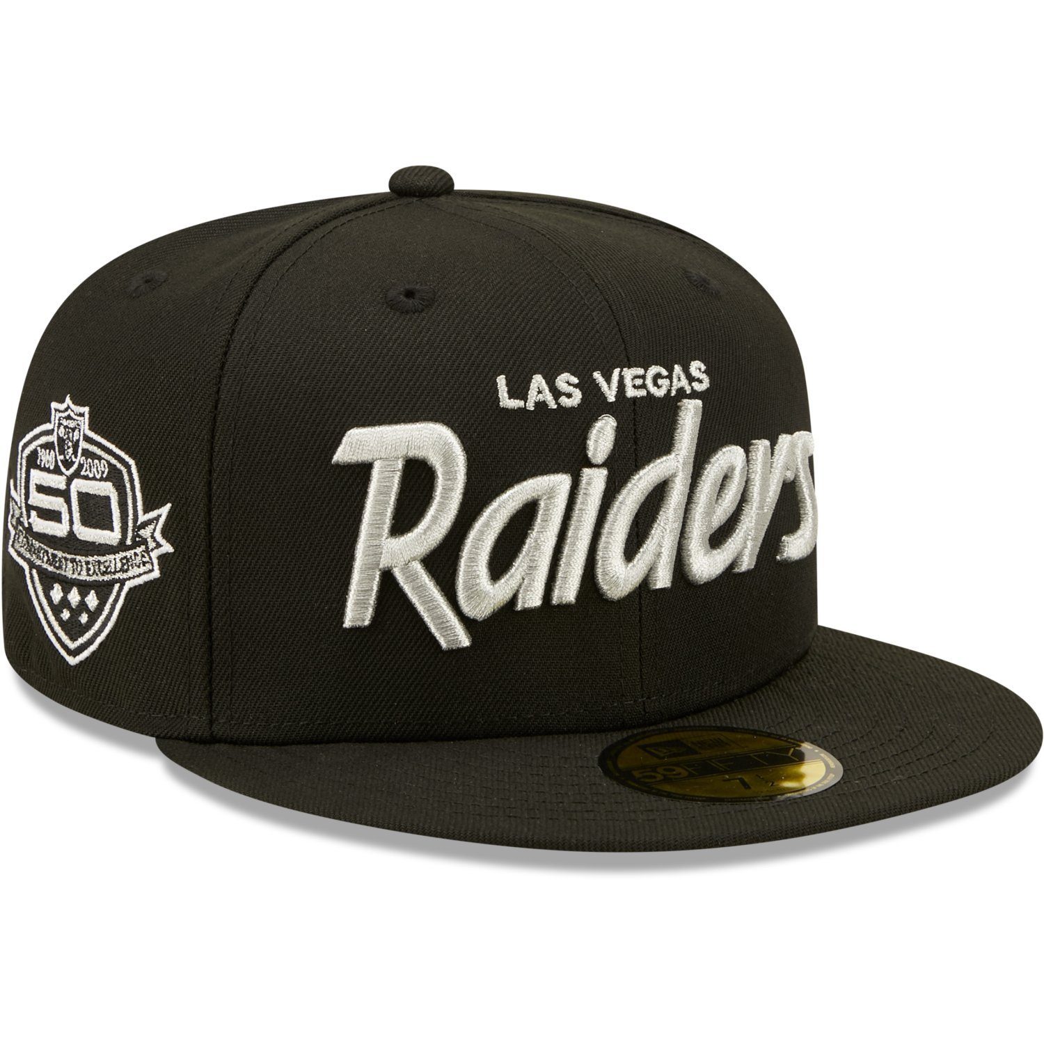 New Era Fitted Cap 59Fifty Las Vegas Raiders Script 50