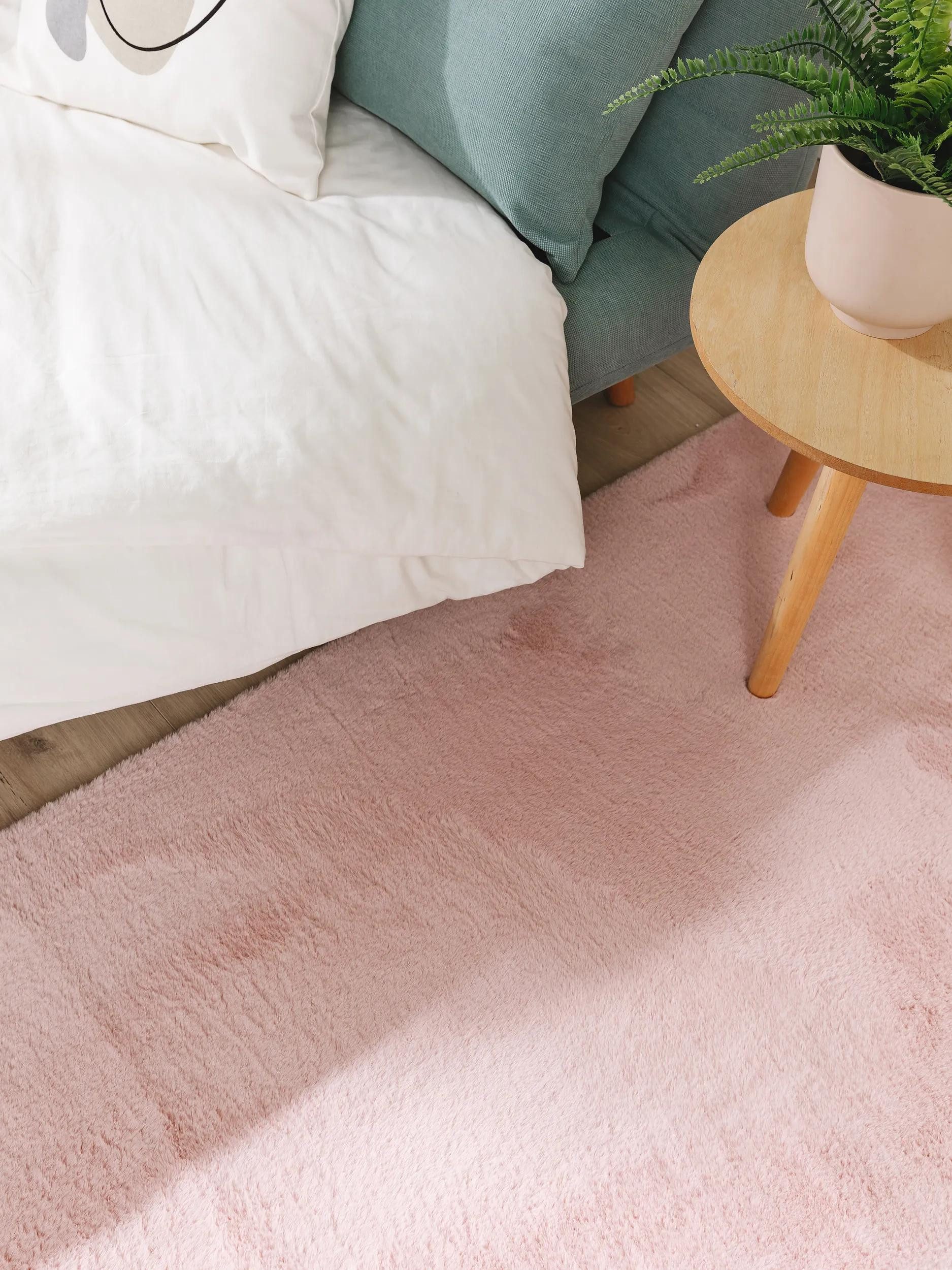 benuta Fellteppich Furry, rechteckig, Höhe: 11 mm, Teppich Wohnzimmer, Esszimmer, Schlafzimmer, Flur, Weich, Rutschfest