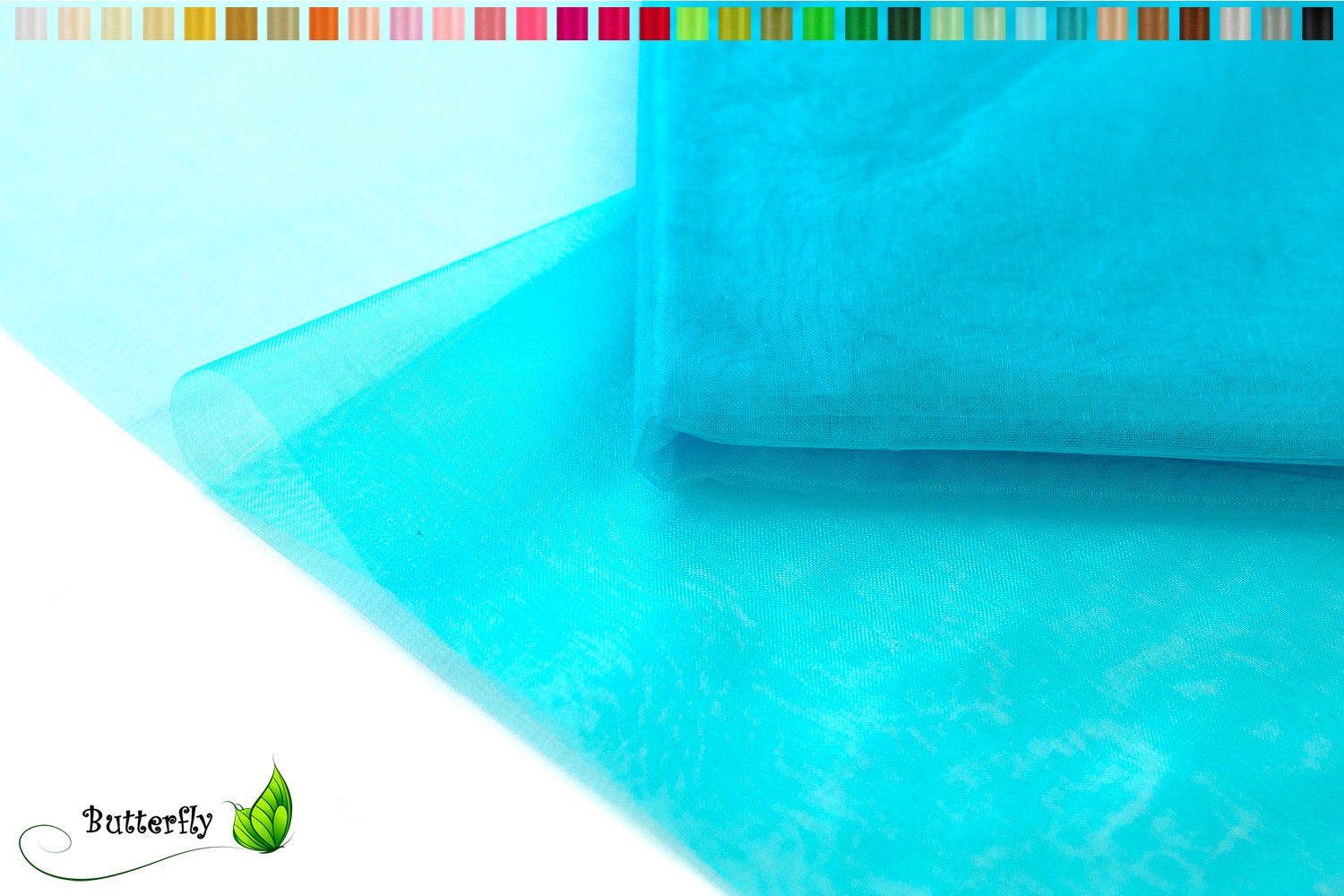 Creativery Stoff, Organza Stoff 10M x 150cm