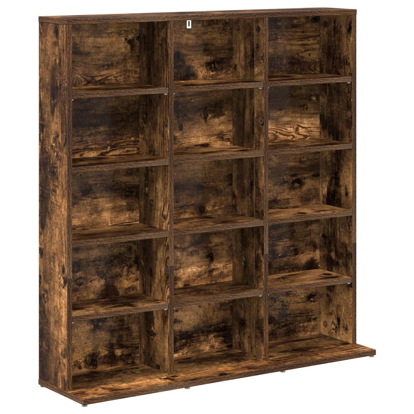 vidaXL Schranksystem CD Regal Raucheiche 96 x 23,5 x 97,5 cm Holzwerkstoff (1-St)
