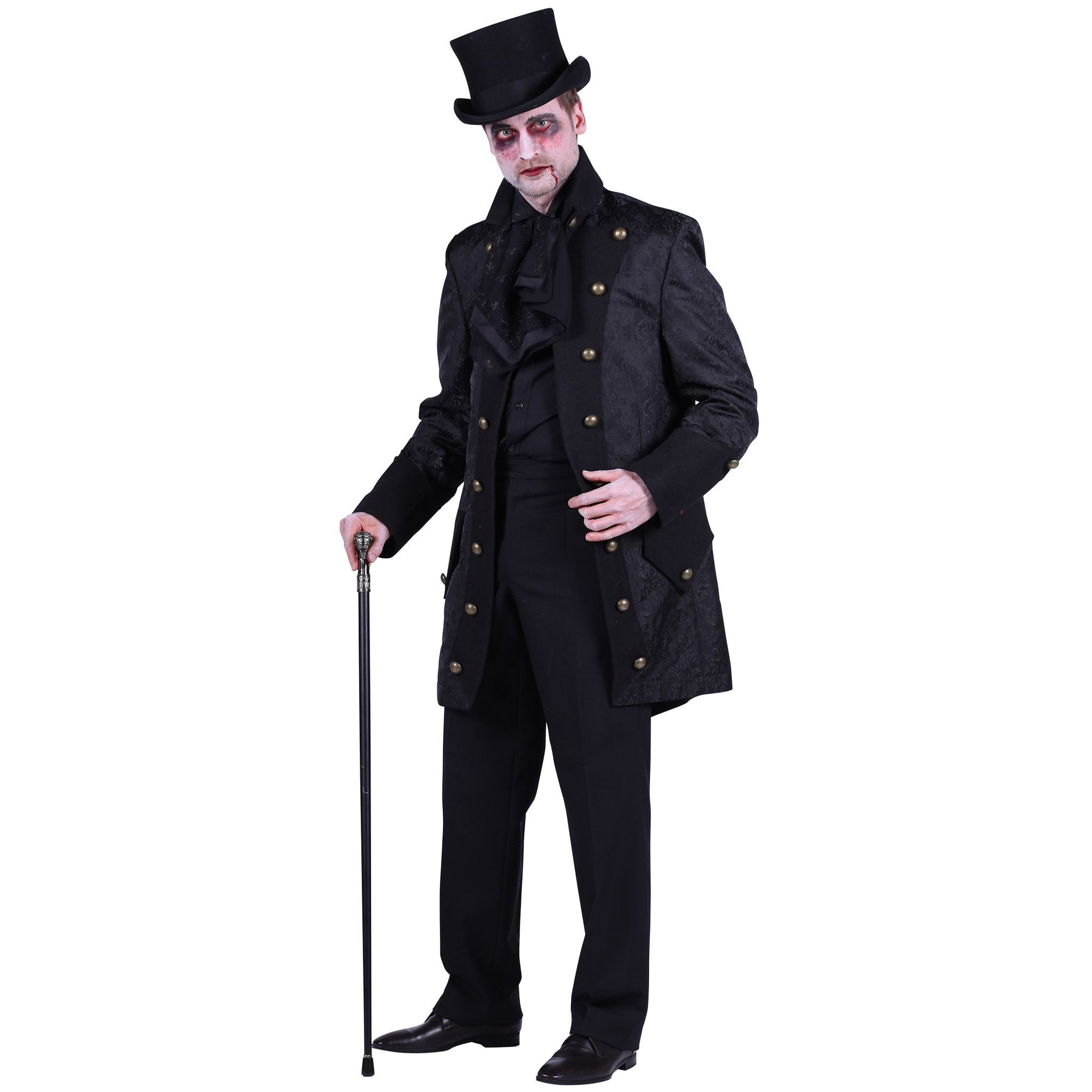 thetru Kostüm Vampirlord Verkleidung Gothic Jacke Herren