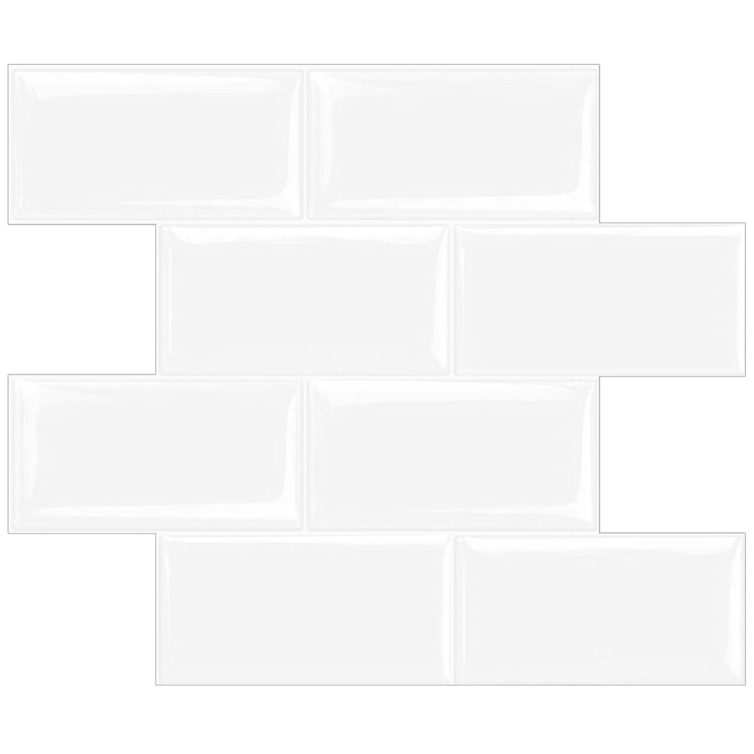 Coonoor Küchenrückwand selbstklebend Spritzschutz Küche 3d Wandpaneele 32 x günstig online kaufen