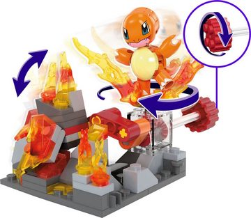 MEGA Spielbausteine MEGA Pokémon, Glumandas feurige Drehung, (81 St), mit Figur