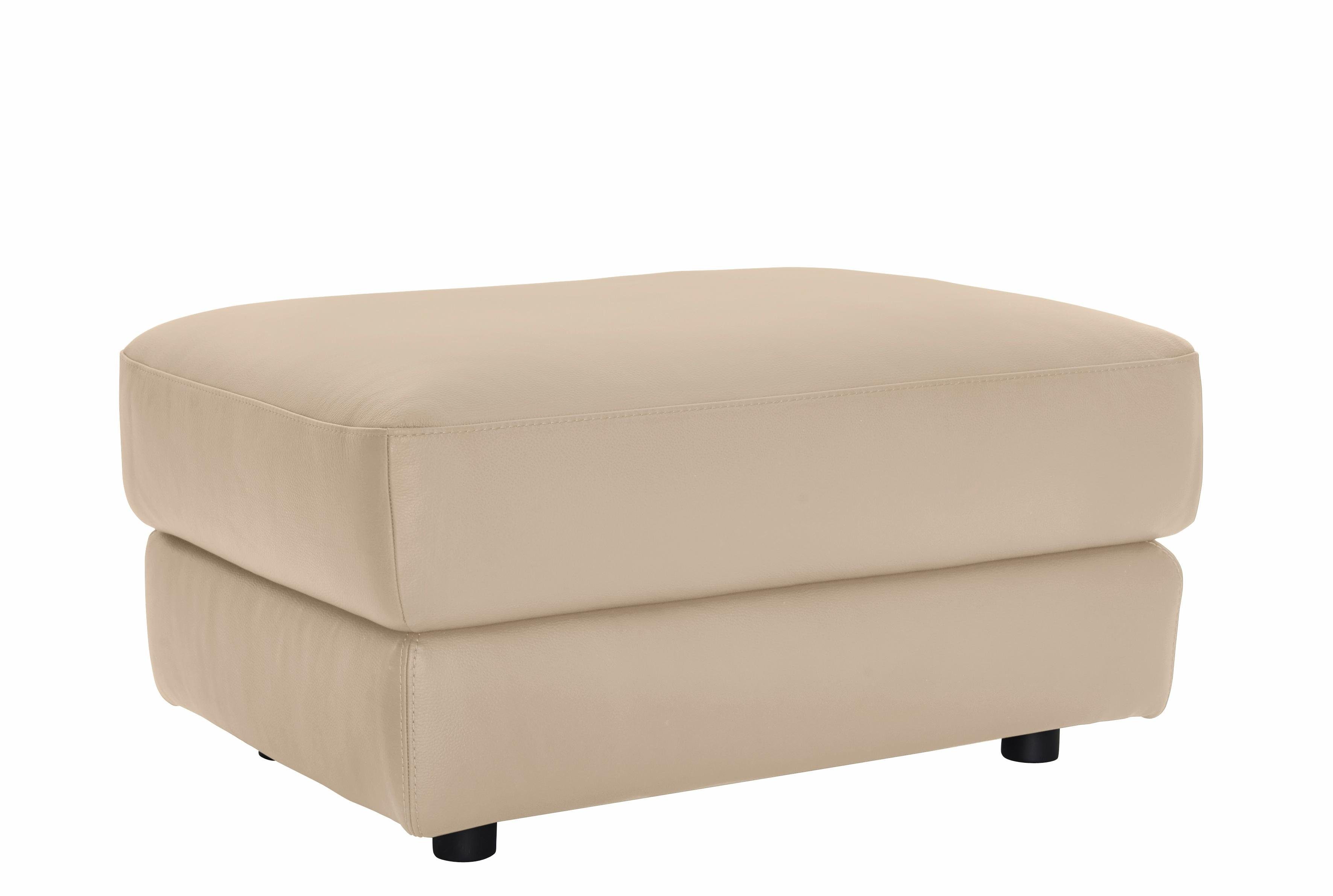 CALIA ITALIA Hocker Gaia, hochwertiger, edler Lederhocker mit erstklassigem Sitzkomfort