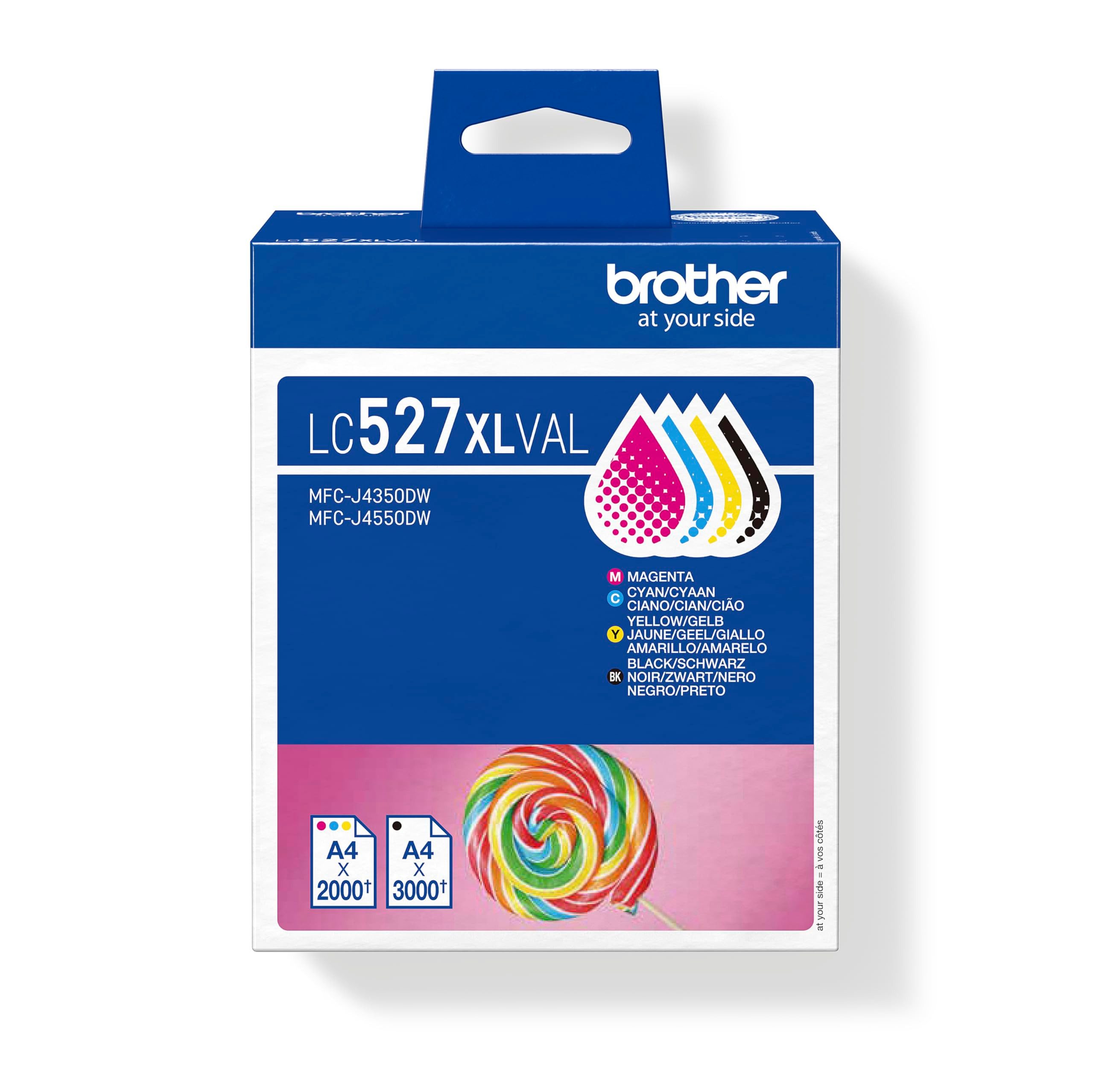 Brother LC527XLVAL Tintenpatrone (XL-Patronen für hohen Druckvolumen)