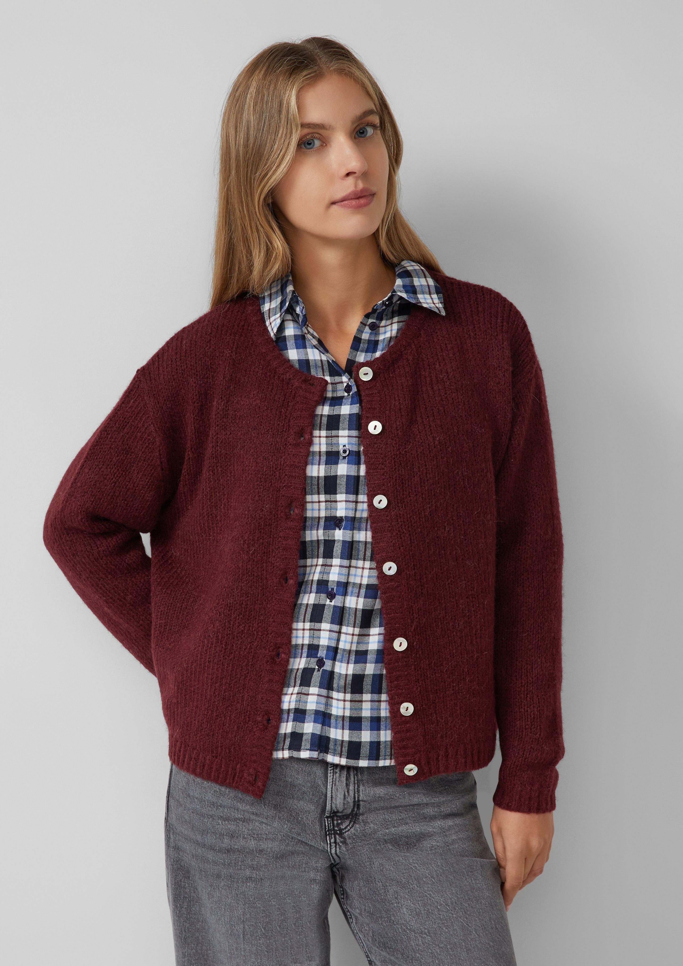 s.Oliver Strickjacke Cardigan aus Alpakamix günstig online kaufen