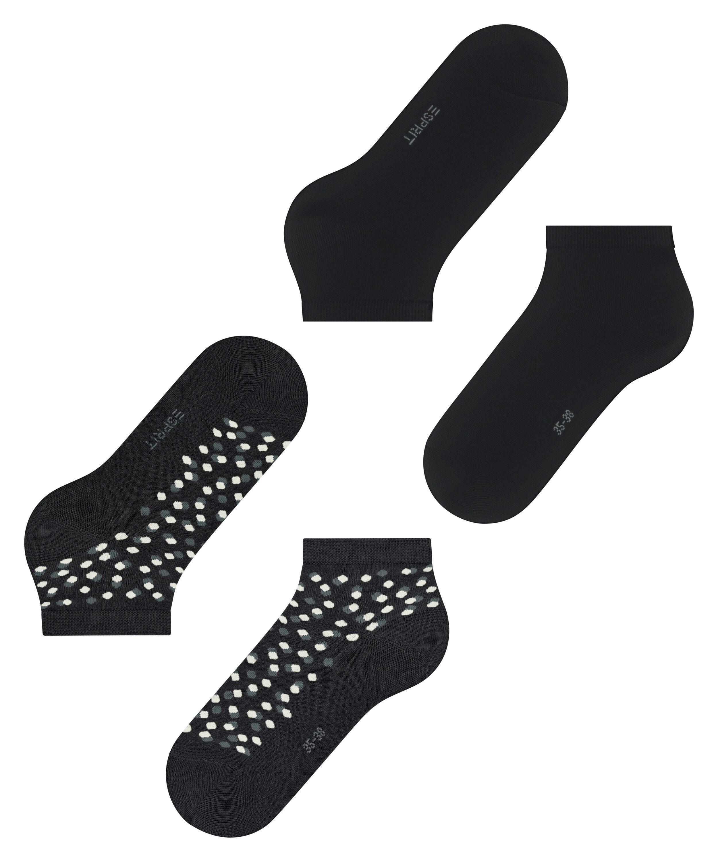 Esprit Sneakersocken Eclipse Dots 2-Pack (2-Paar)