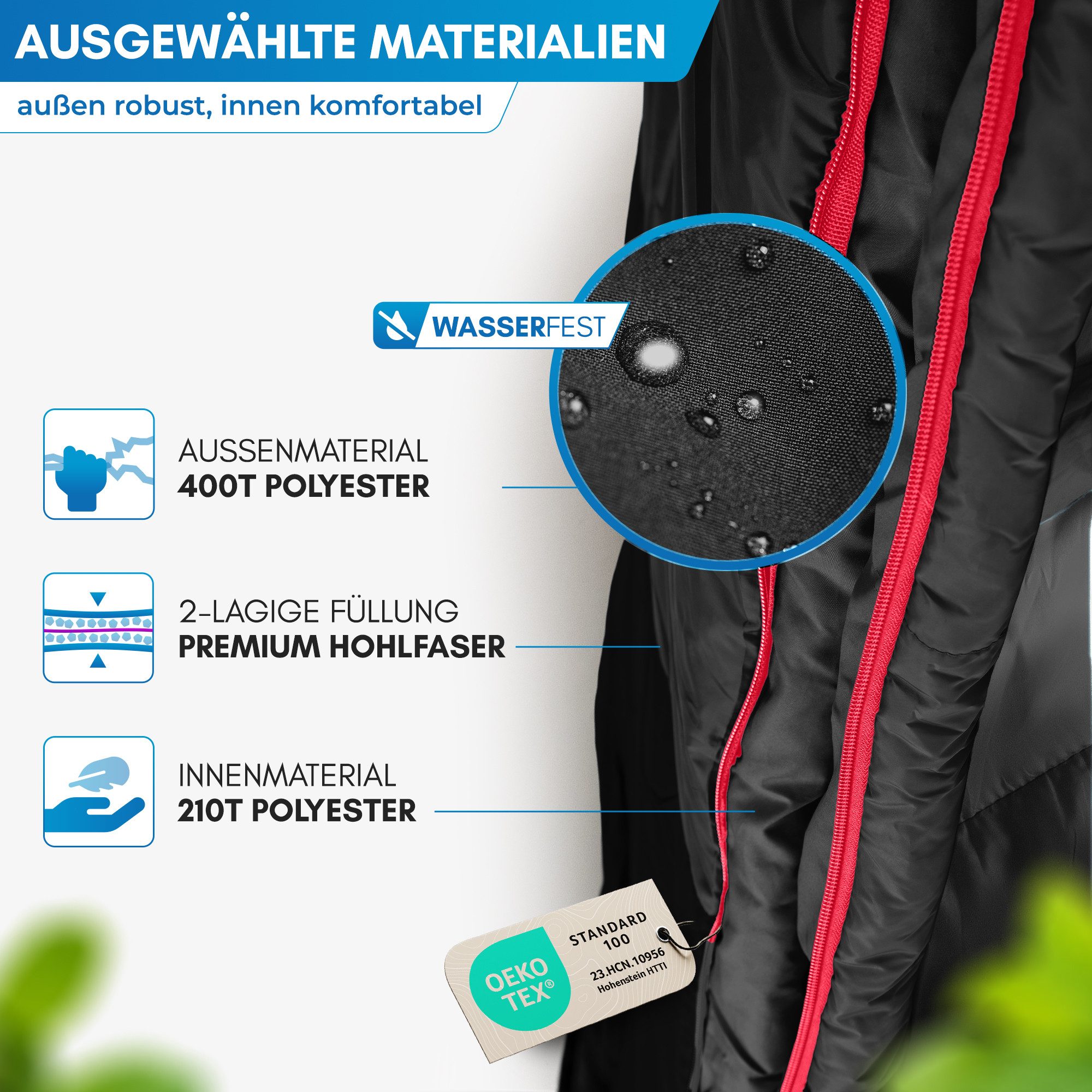 Nordmut Deckenschlafsack Sommer 3 Jahreszeiten Camping Outdoor, kleines Packmaß, leicht, warm (Spar-Set, 1 tlg., Nordmut Pihtso + Kompressionsbeutel), wasserabweisend, atmungsaktiv, YKK 2-Wege-Reißverschluss, Erwachsene