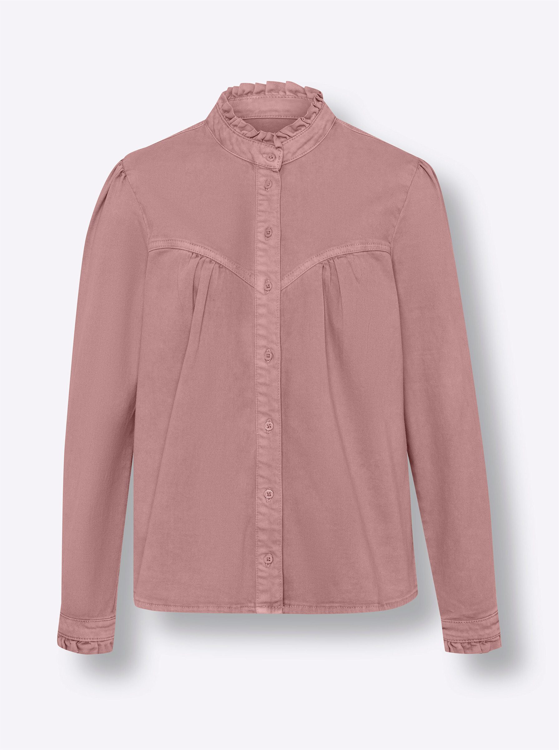 heine Klassische Bluse Jeansbluse Langarm