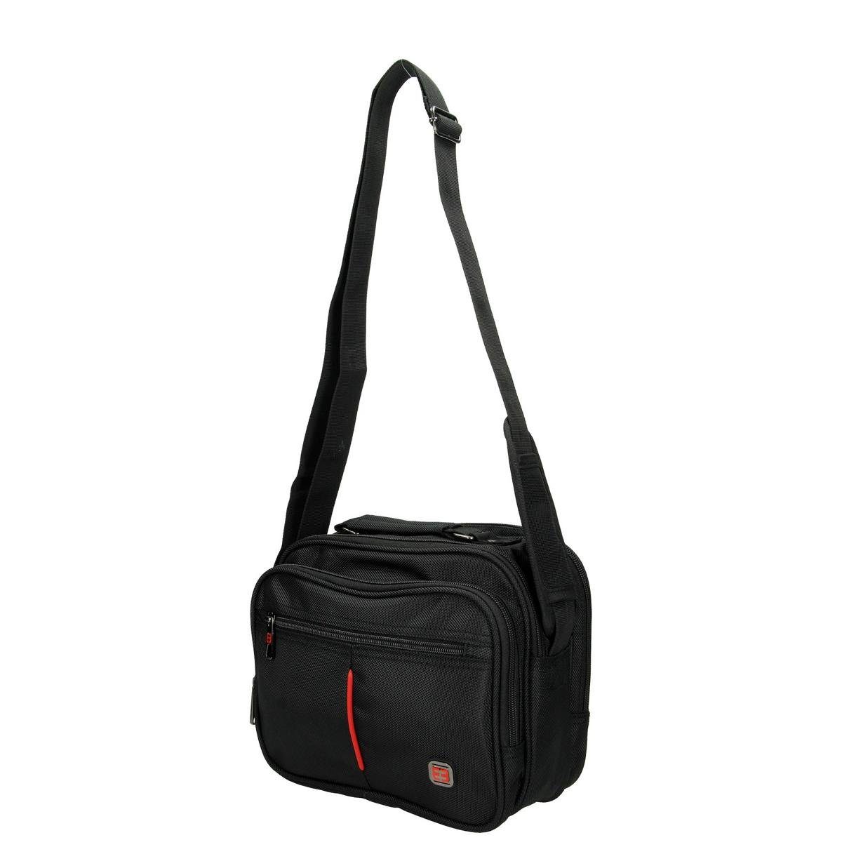 Enrico Benetti Umhängetasche Herrentasche querformat mit Vortasche