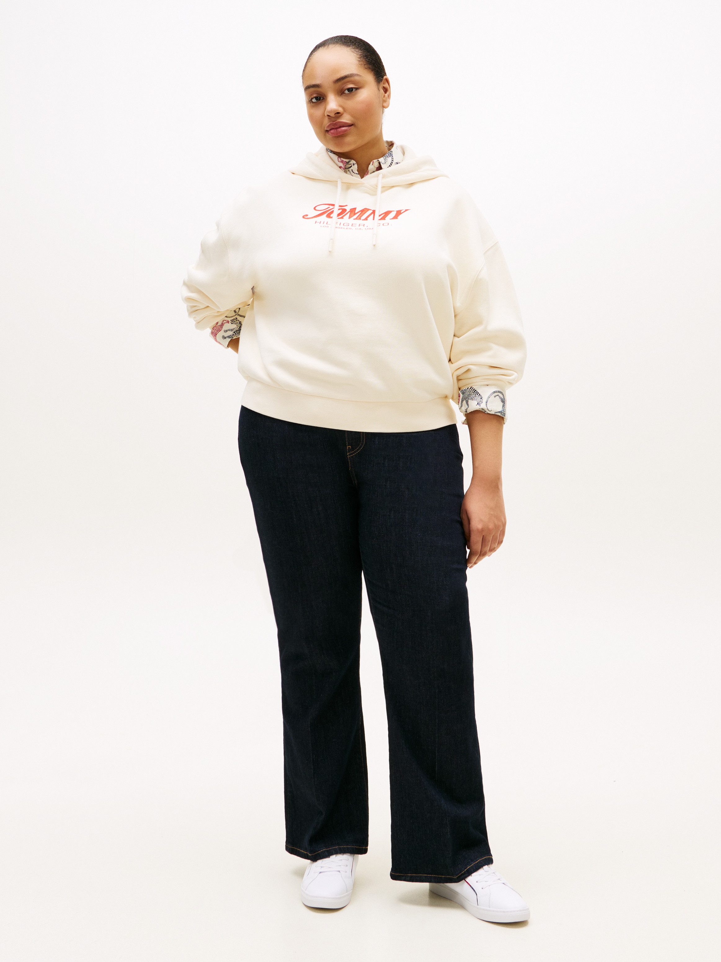 Tommy Hilfiger Curve Hoodie CRV FUN GRAPHIC MDRN HOODIE in großen Größen