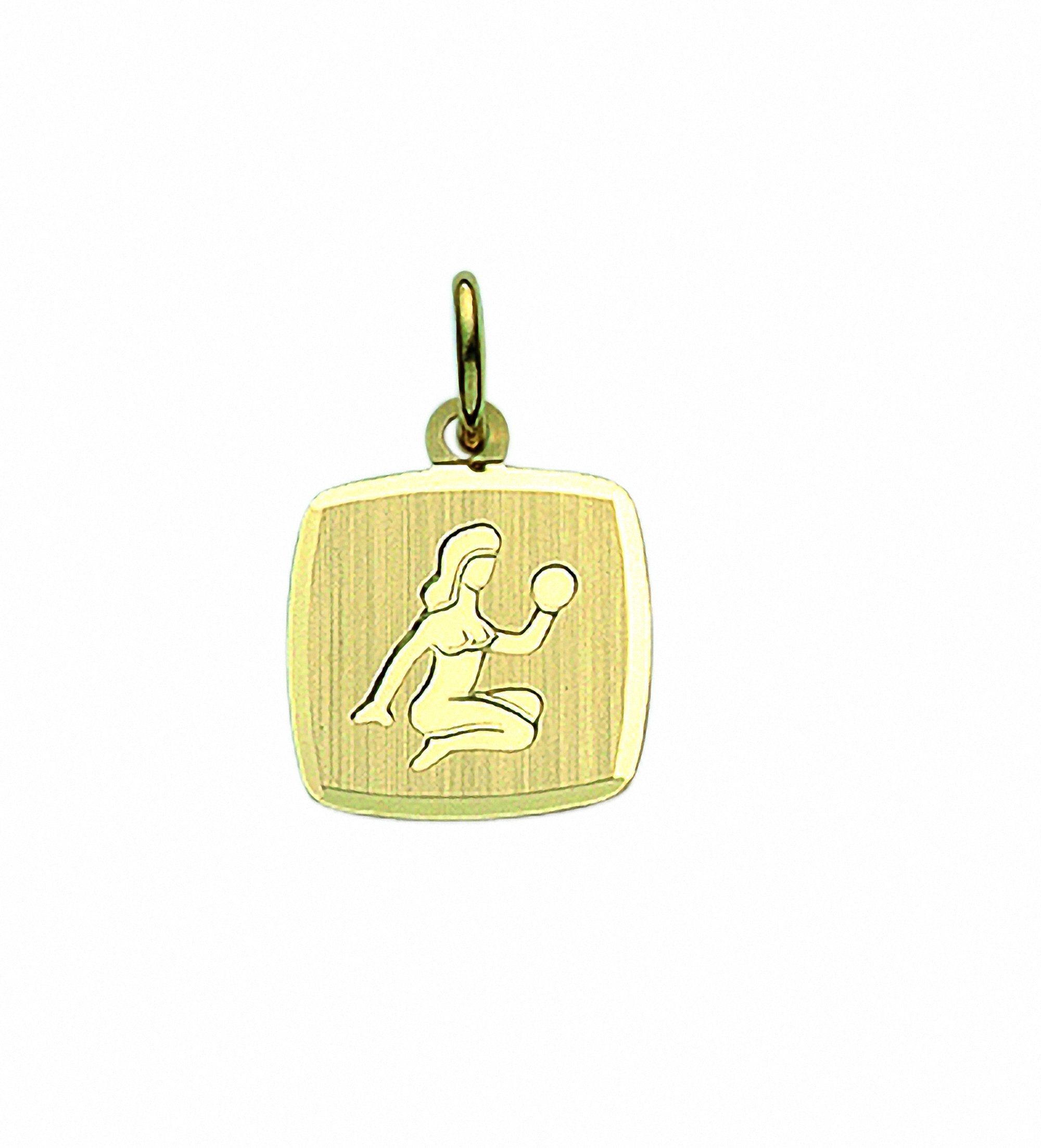 Kette mit Anhänger Damen & Herren 333 Gold Sternzeichen Anhänger Jungfrau