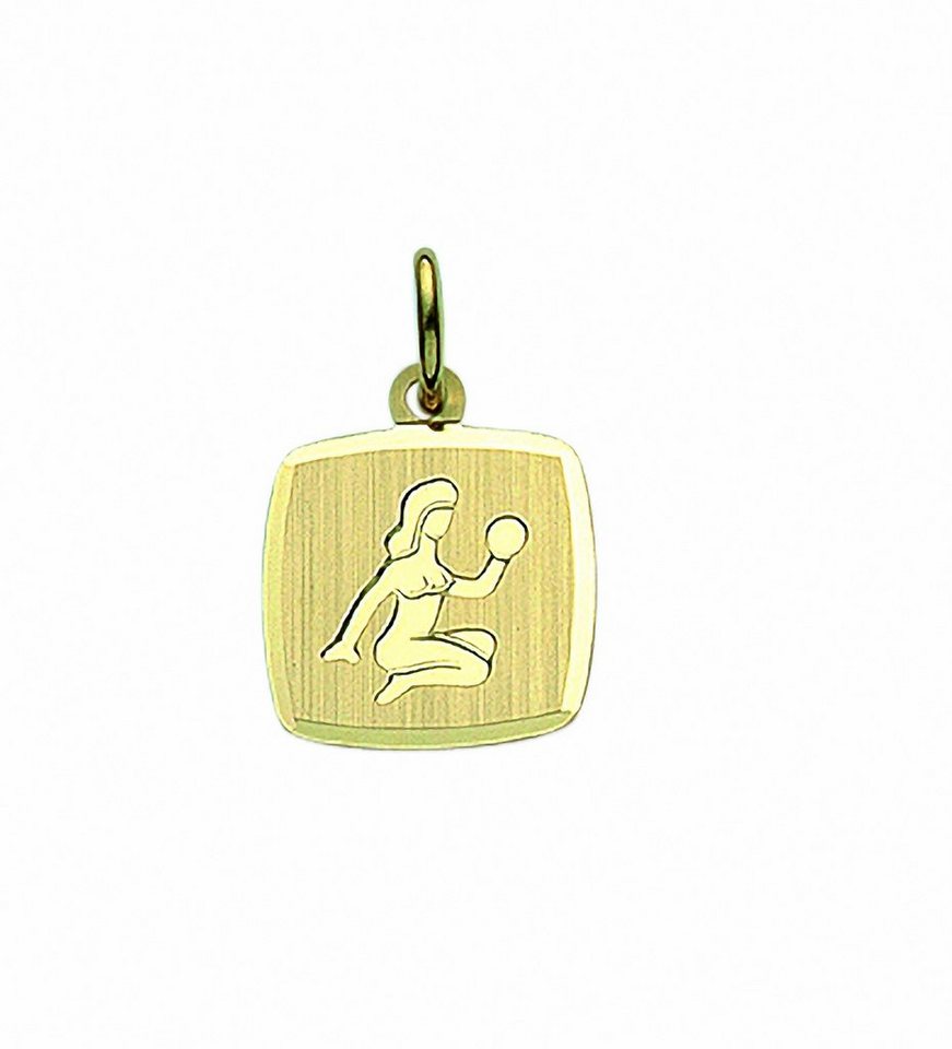 Adelia´s Kette mit Anhänger 333 Gold Sternzeichen Anhänger Jungfrau,  Schmuckset - Set mit Halskette, Geschenke - Geschenkset für Damen & Frauen  zum Geburtstag