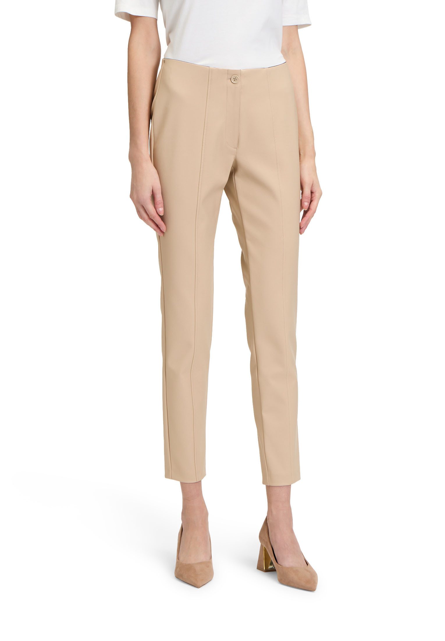 Bügelfaltenhose Damen Slim Fit