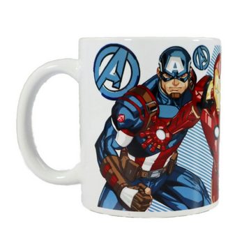 MARVEL Tasse Marvel Avengers Kaffeetasse Teetasse Geschenkidee 330 ml, Keramik