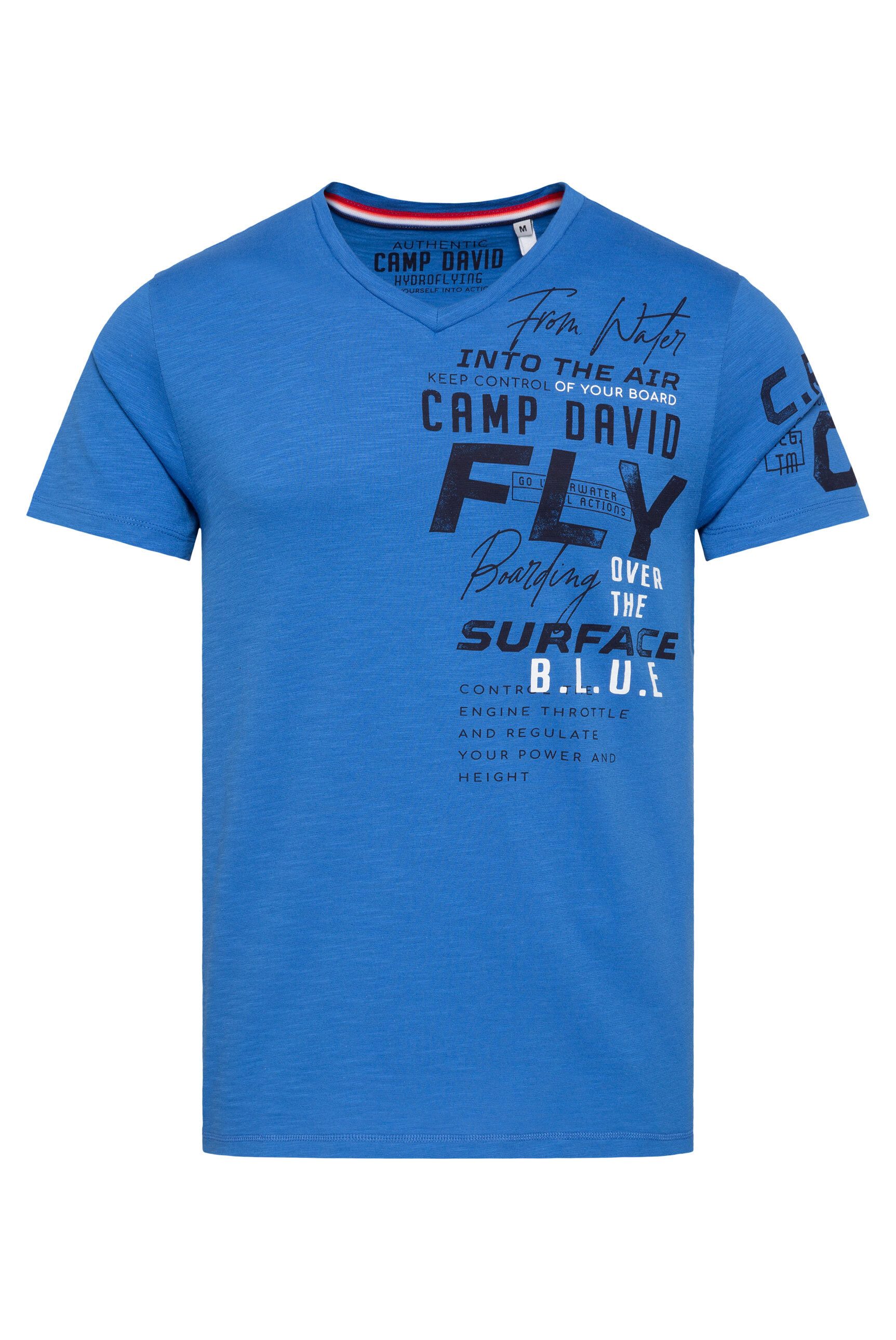 CAMP DAVID V-Shirt aus Baumwolle