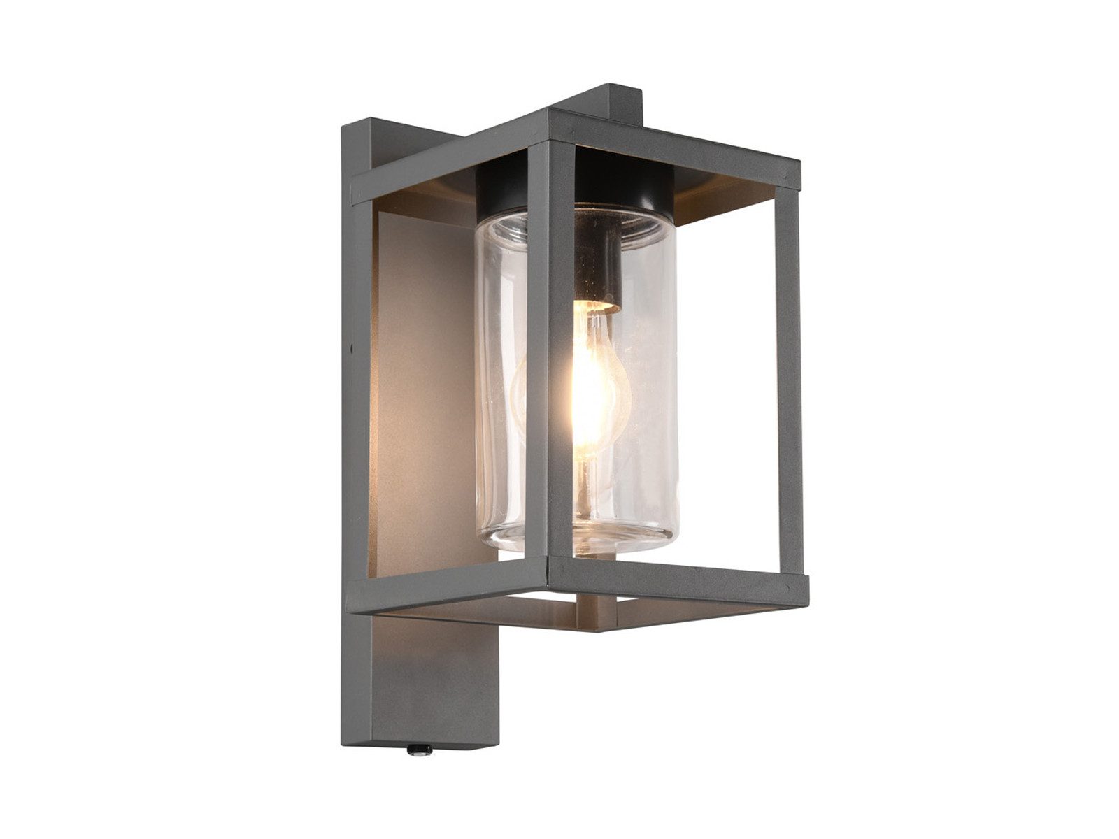 TRIO Leuchten LED Außen-Wandleuchte inkl. E27 LED, Höhe 33cm, Dämmerungssensor, LED wechselbar, warmweiß, Wand Außenleuchte, Fassadenbeleuchtung Hauswand Haustür, Wandlampe