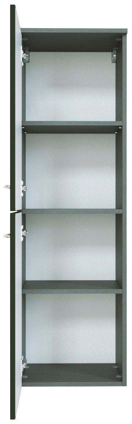 HELD MÖBEL Midischrank Florida 40 Softclose Türdämpfern Softclose-Funktion und graphit | grau und mit Breite cm