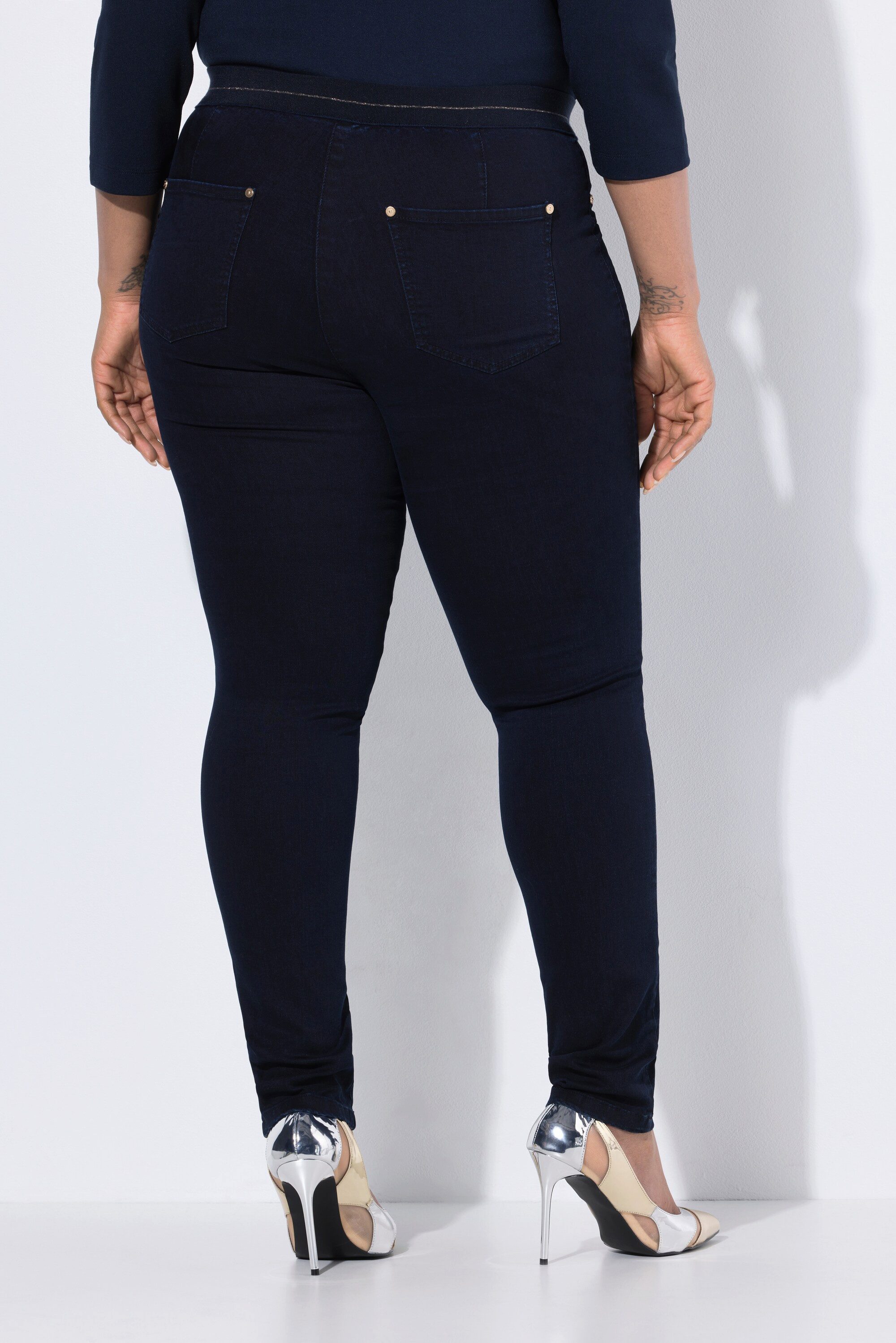 Ulla Popken Jeggings Jeggings Sarah schmales Bein Elastikbund Stretch
