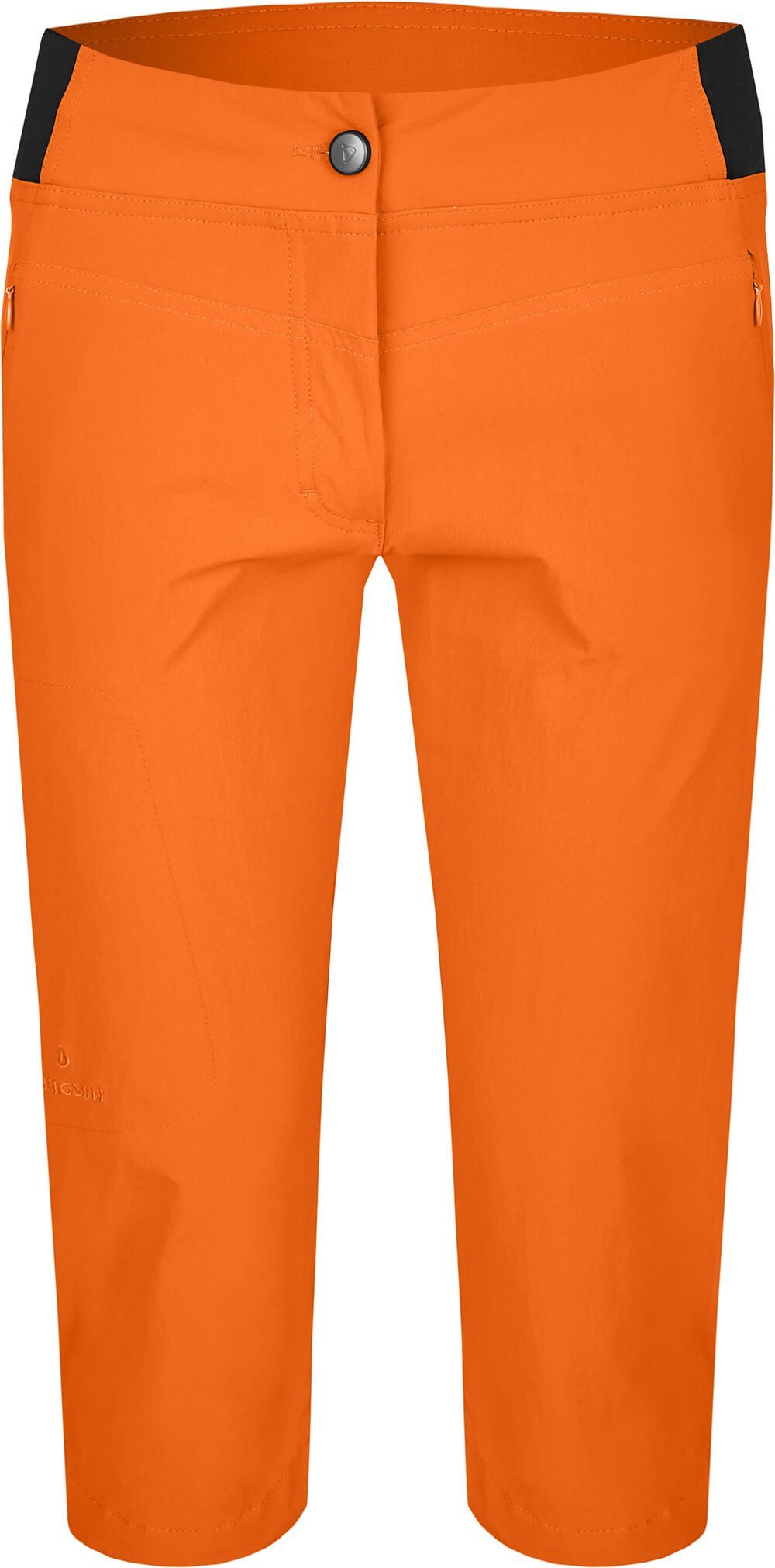 Bergson Outdoorhose AKKA Vario Capri (slim) Damen 3/4 Wanderhose, sportlich, elastisch, komfortabel, Normalgrößen, orange