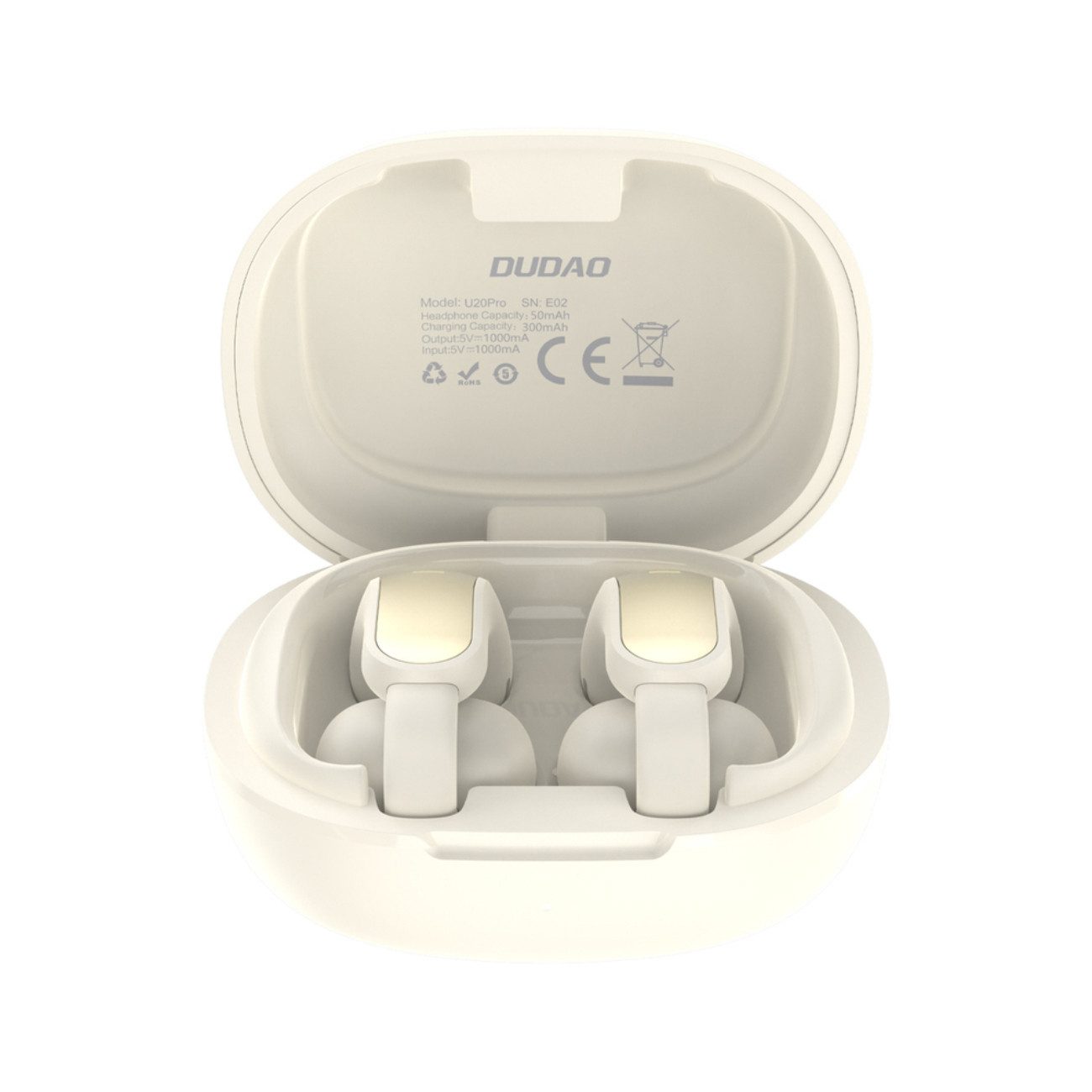 Dudao U20 Pro Bluetooth-Kopfhörer (Siri, Google Assistant, Bluetooth, HiFi-TWS-Kopfhörer mit Touch-Steuerung und langer Laufzeit)