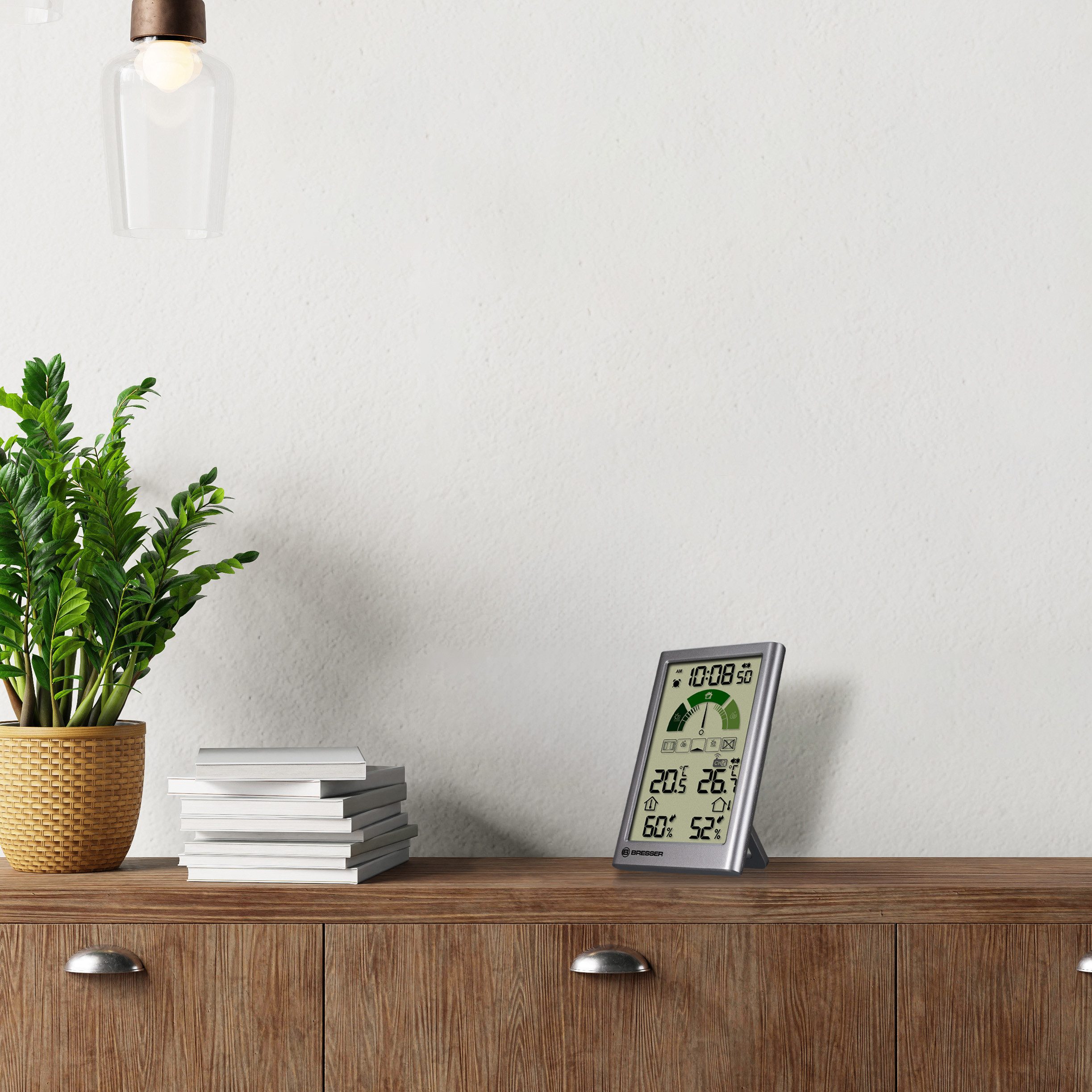 BRESSER Hygrometer BRESSER Thermo-Hygrometer mit Lüftungsempfehlung VentAir V