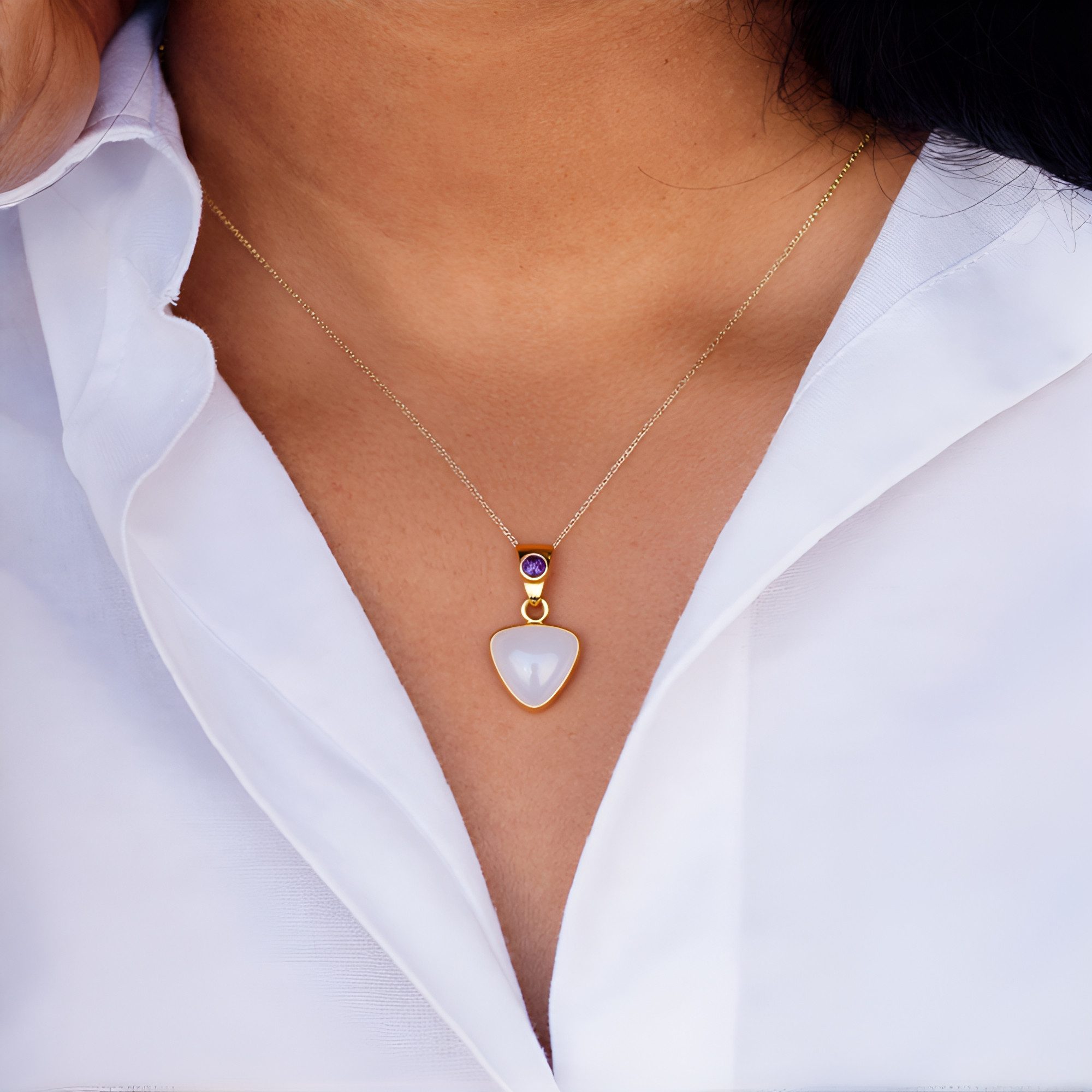 Cavill Kettenanhänger Cavill Ametrin Anhänger 4,2 ct, 925er Silber vergolde günstig online kaufen