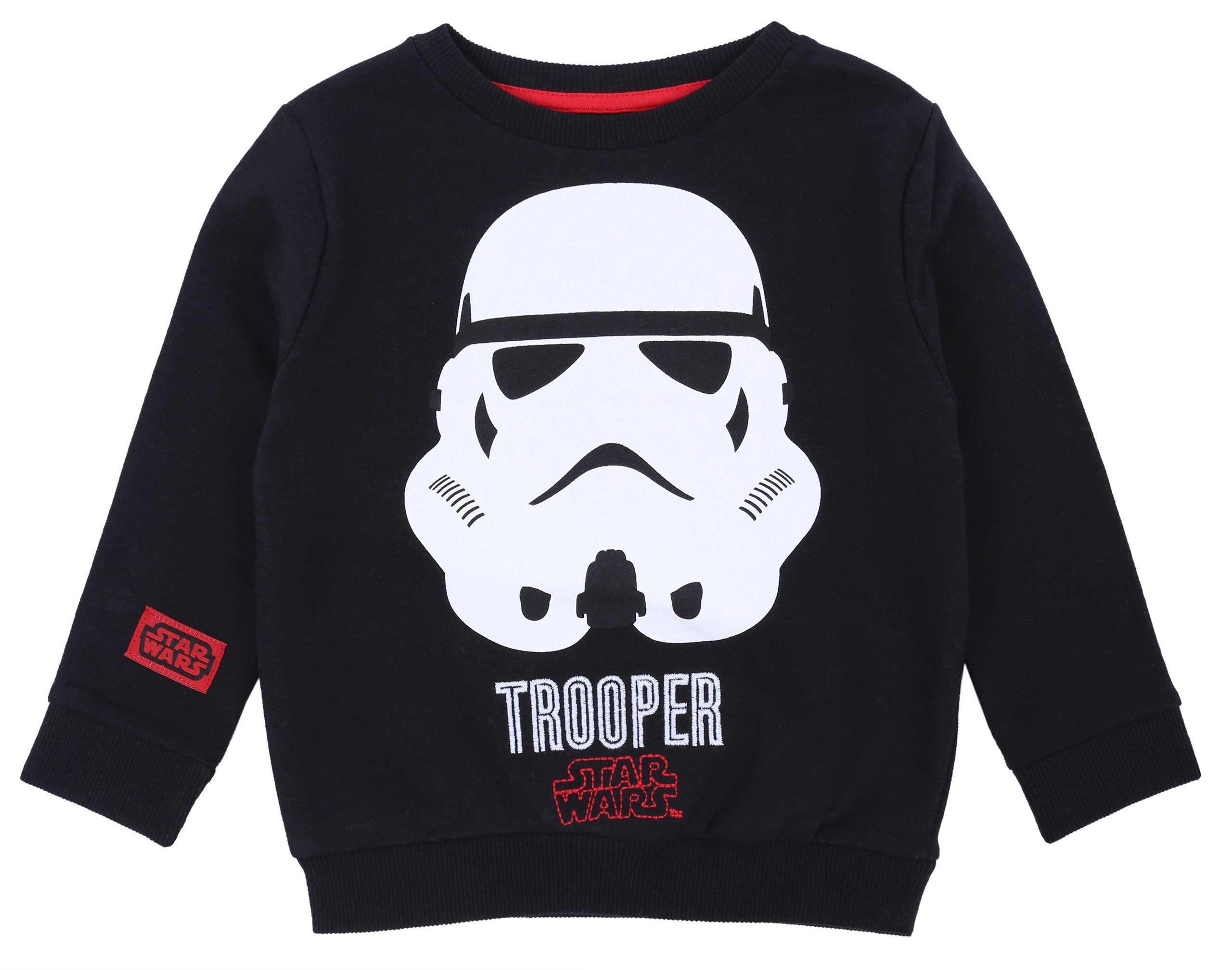 Sarcia.eu Sweatshirt Schwarze Bluse Stormtrooper Stürmer Star Wars DISNEY 18-24 Monate