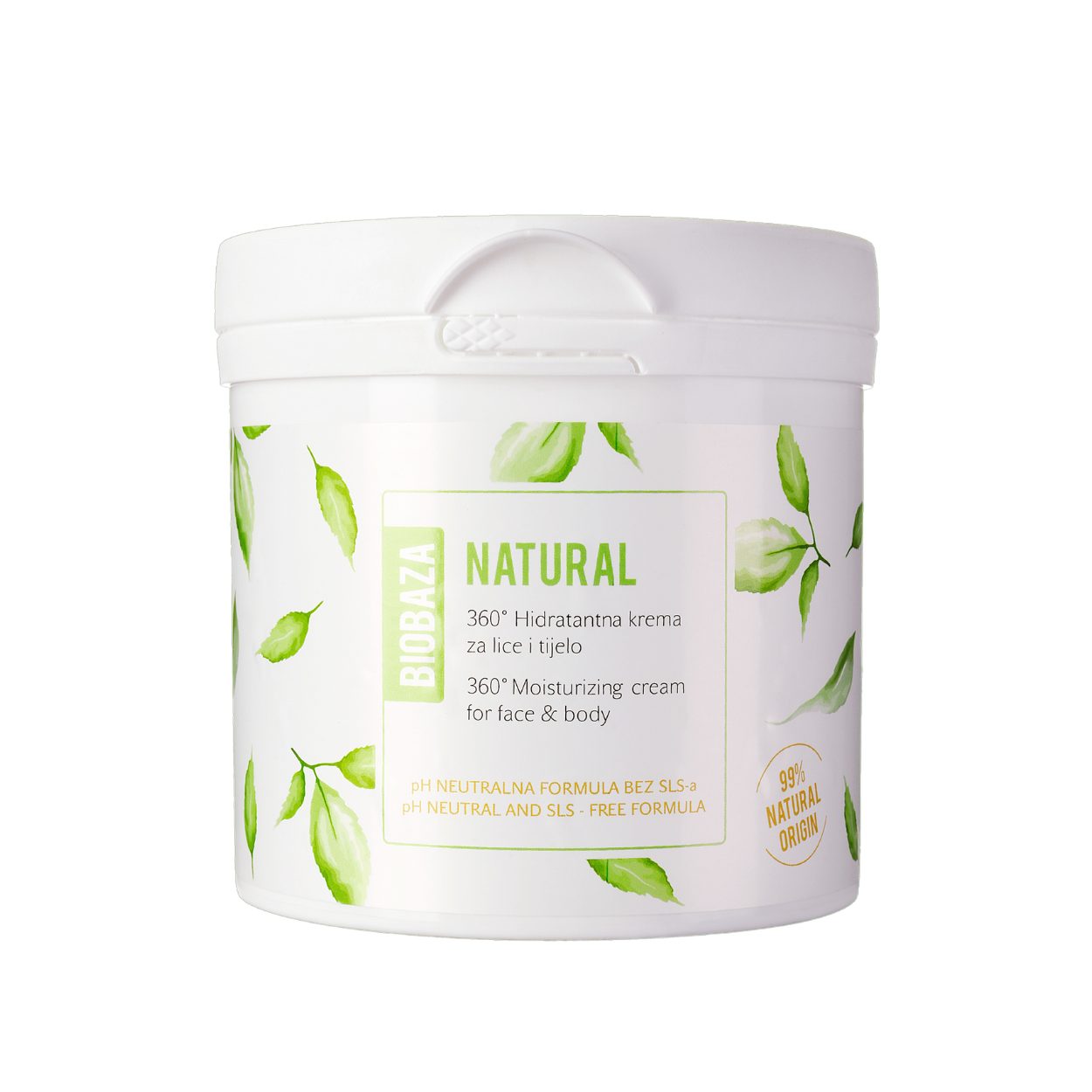Biobaza Feuchtigkeitscreme BIOBAZA Natural Universelle Pflegecreme für Gesicht und Körper