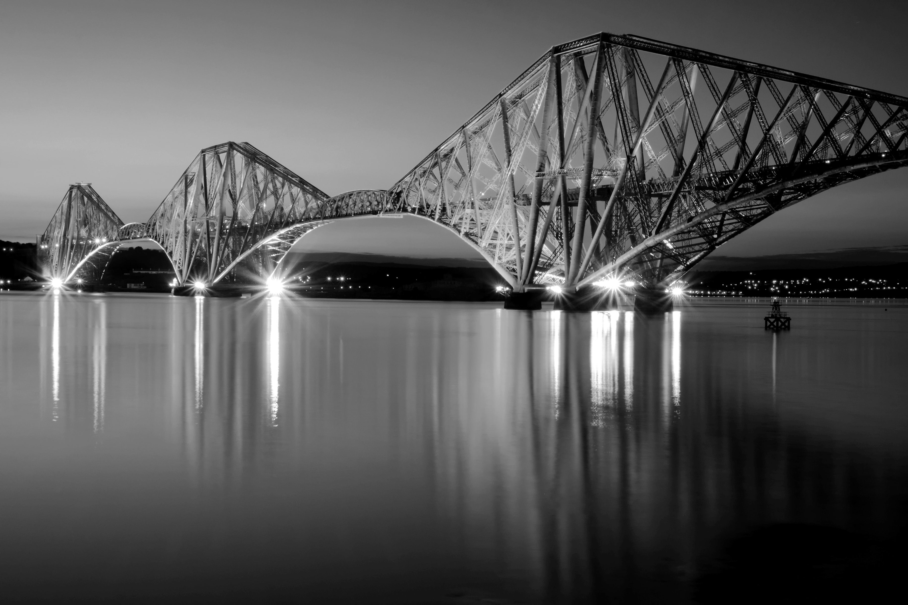 Schwarz Fototapete Papermoon & Weiß Brücke