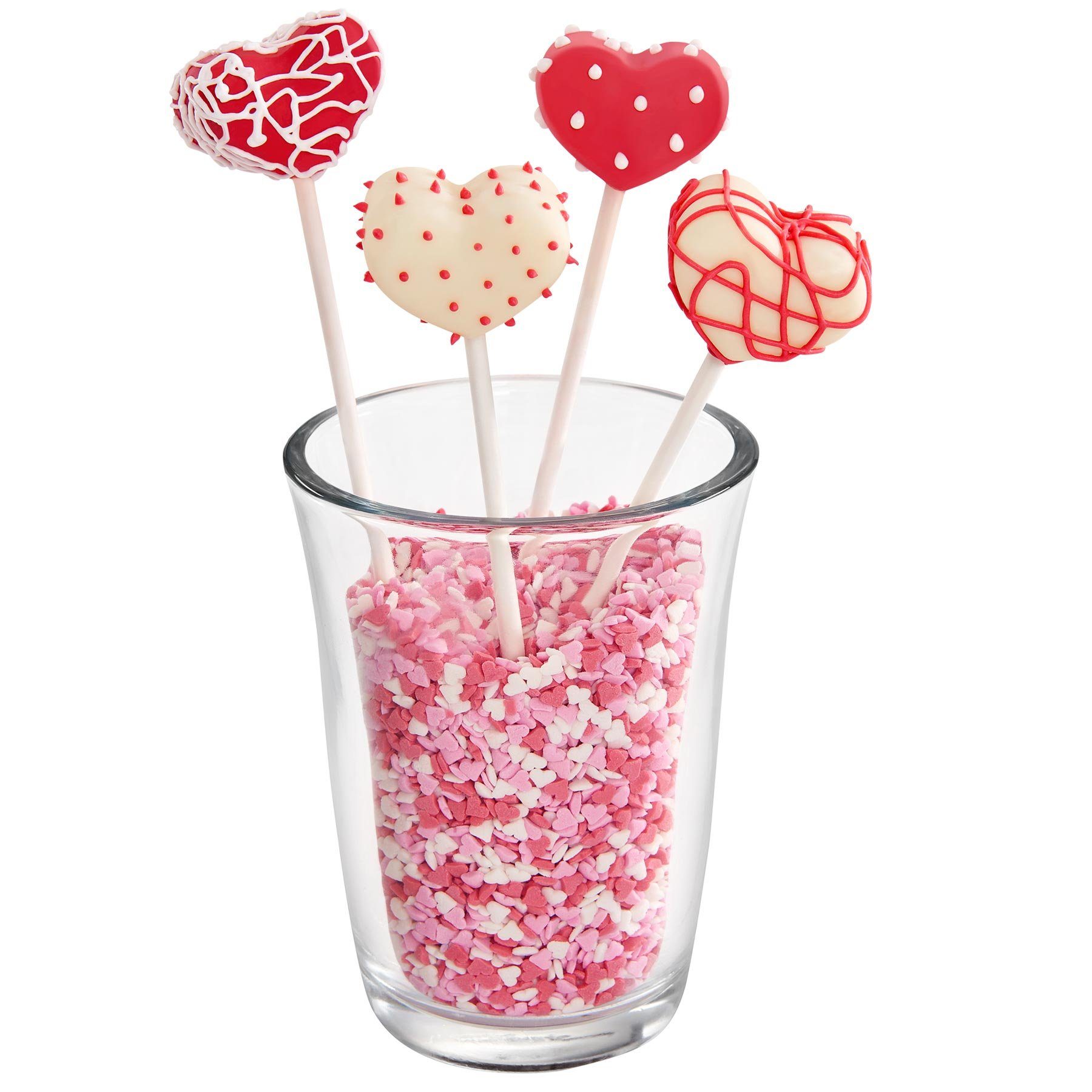 Lurch Backform Flexiform Cake Pops Herz 20fach cotton candy inklusive 20 Stiele