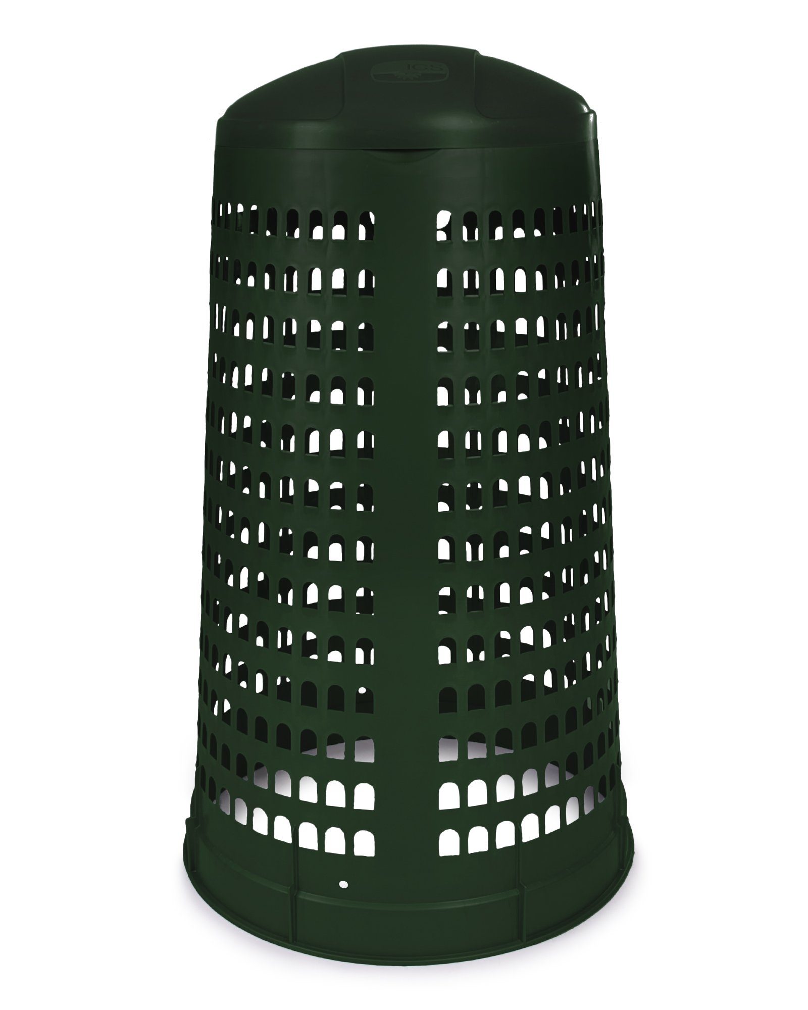 ONDIS24 Mülleimer Abfallsammler Gardenbin Müllbeutelhalter für 120 L Beutel, sicherer Stand, 83 cm hoch Dunkelgün