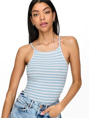 JACQUELINE de YONG Shirttop Gestreiftes Tank Top 2-er Stück Ärmelloses Set JDYFRANSISKA (1-tlg) 4025 in Blau-Braun