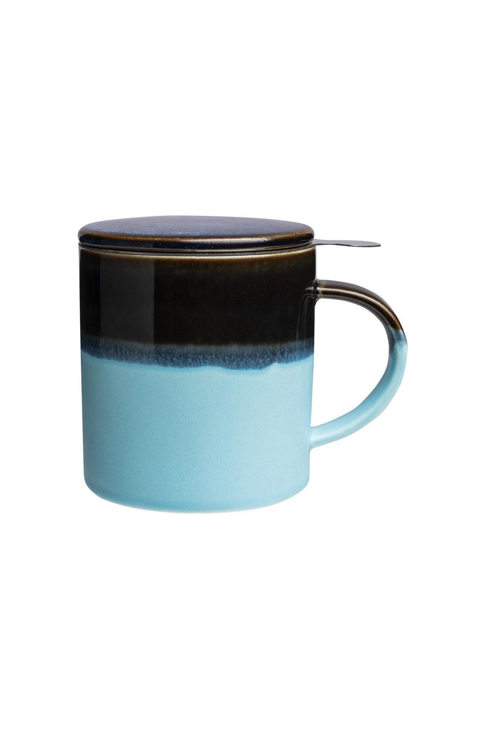 Tranquillo Tasse Tasse mit Teesieb INDUSTRIAL 410 ml blau