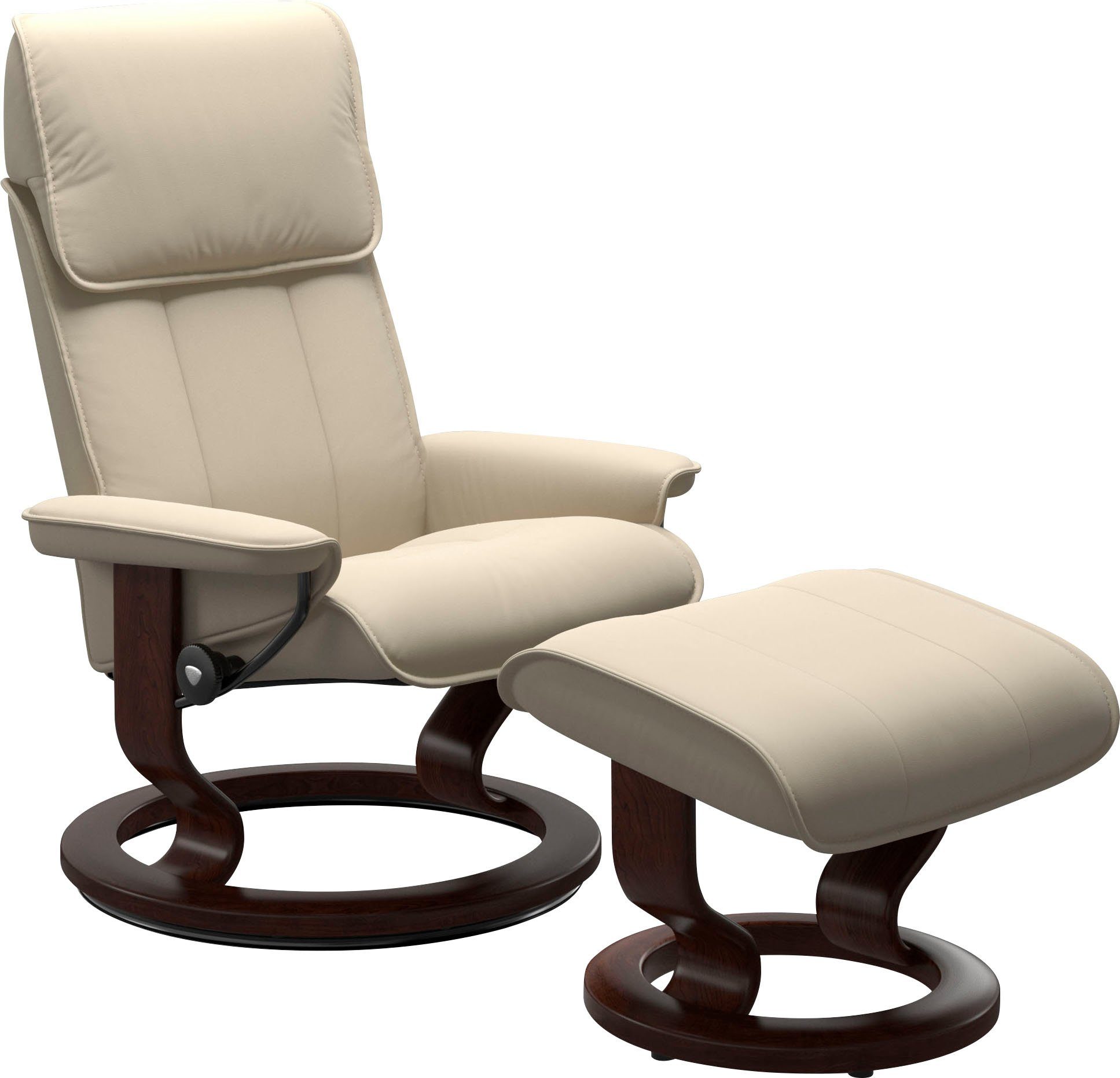 Stressless® Fußhocker Admiral, mit Classic Base, Gestell Braun