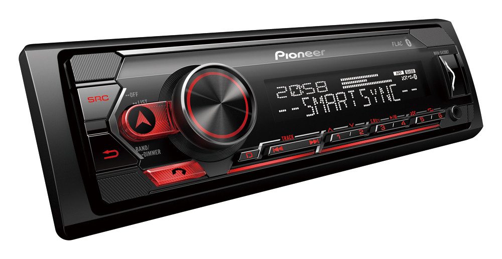 Pioneer MVH-S420BT Bluetooth Spotify USB Android iPhone Autoradio (RDS, Abnehmbares Bedienteil, AM/FM Radio, Animiertes Display, Bluetooth, Eingebauter Equalizer, Freisprecheinrichtung, AUX Eingang, 1 DIN)