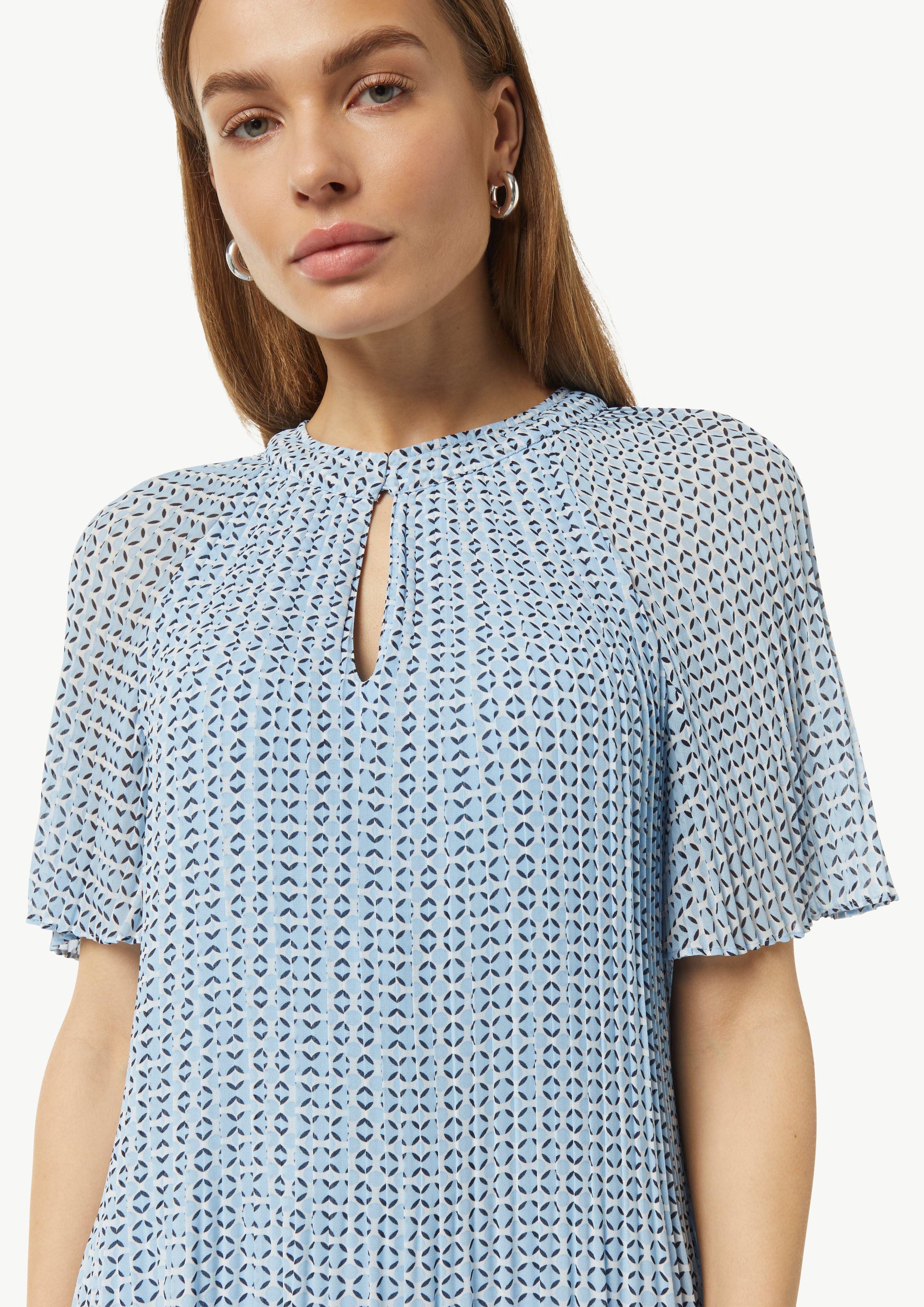 Comma Minikleid Fließendes Plissee-Kleid aus Chiffon günstig online kaufen