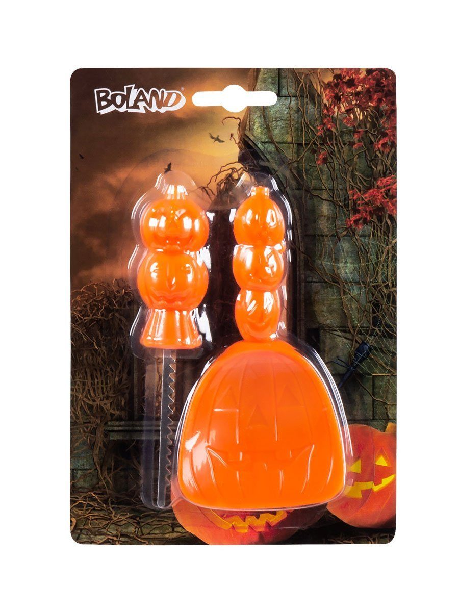 Boland Kostüm Kürbis Schnitzset, Mit Säge und Schaber lehrst Du jedem Kürbis das Grausen!