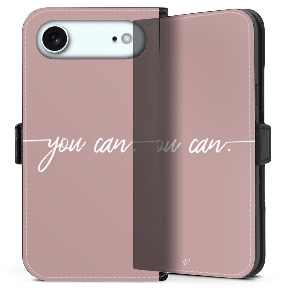 DeinDesign Handyhülle Spruch Sprüche Motivation You Can, Apple iPhone Air Hülle Handy Flip Case Wallet Cover Handytasche Leder