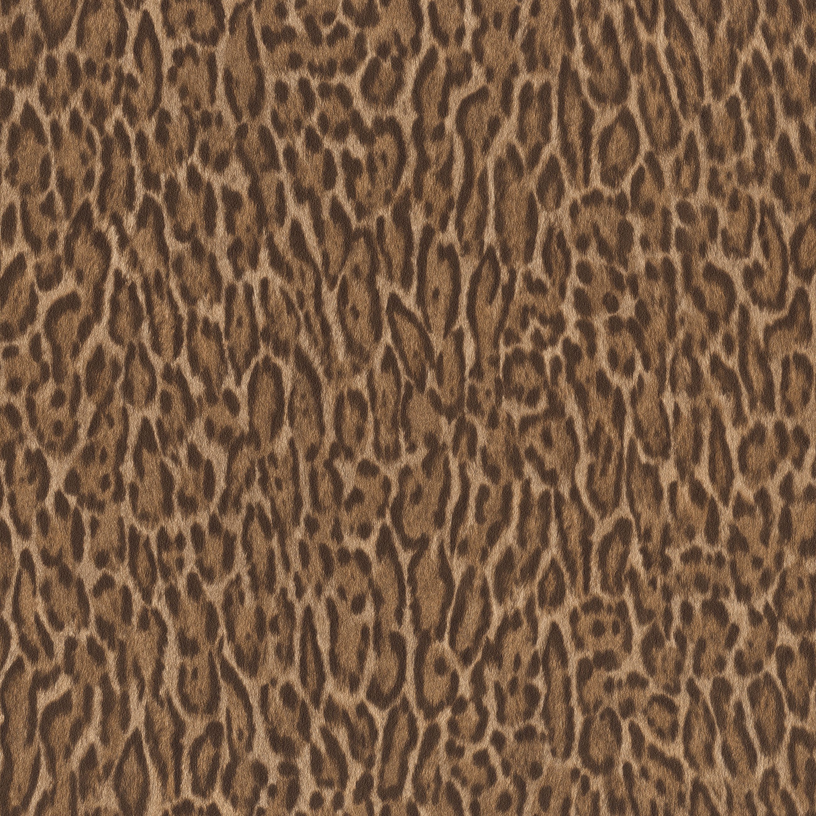 Rasch Vliestapete Leopardenmuster - Vinyltapete Braun Grau, Felloptik, (1 Rolle, 1 St., Kollektion Atelier Tissé - 10,05 m x 0,53 m), gute Lichtbeständigkeit, feucht abwischbar, restlos abziehbar