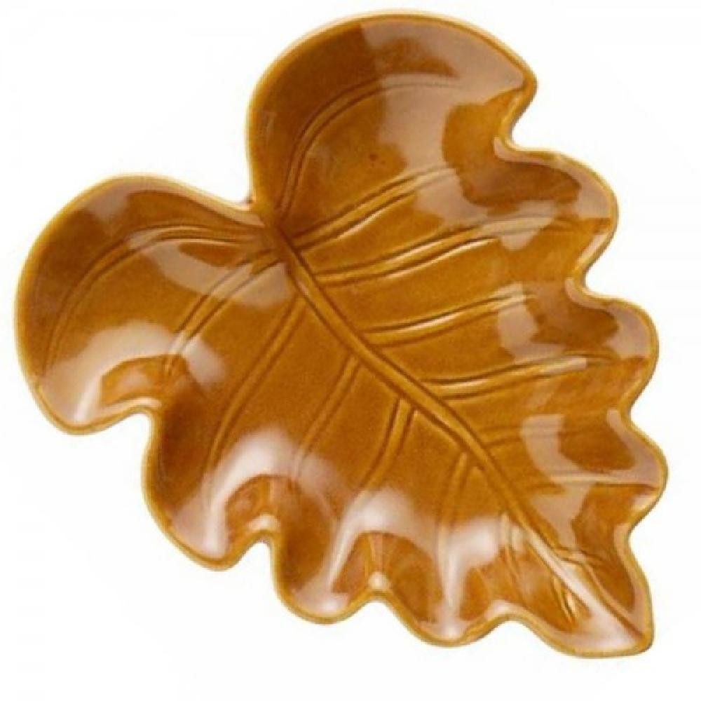 Ib Laursen Servierschale Ib Laursen Schale Blattschale Blatt Braun (21cm)
