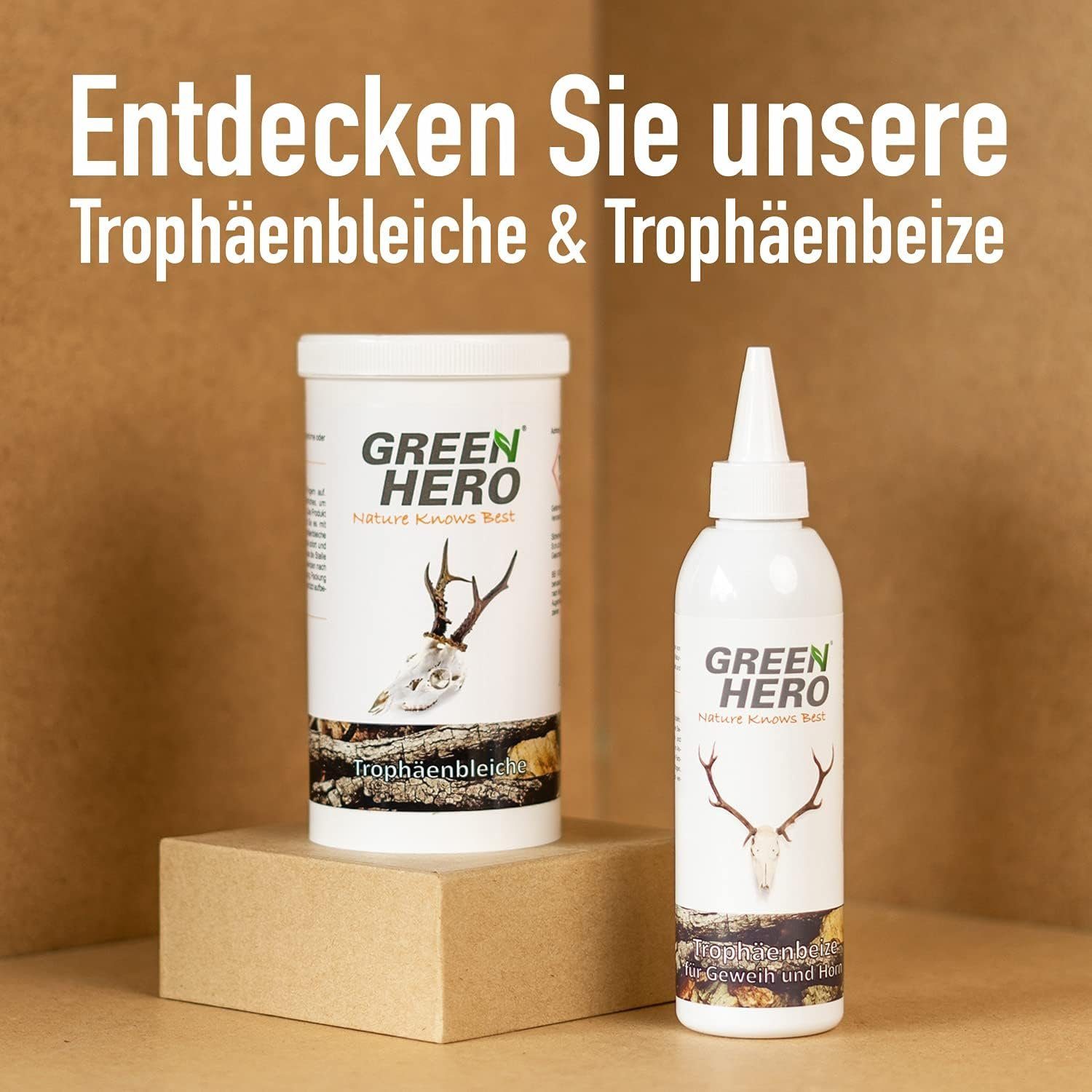 GreenHero für Trophäenbleiche Jagdtrophäen Bleichmittel