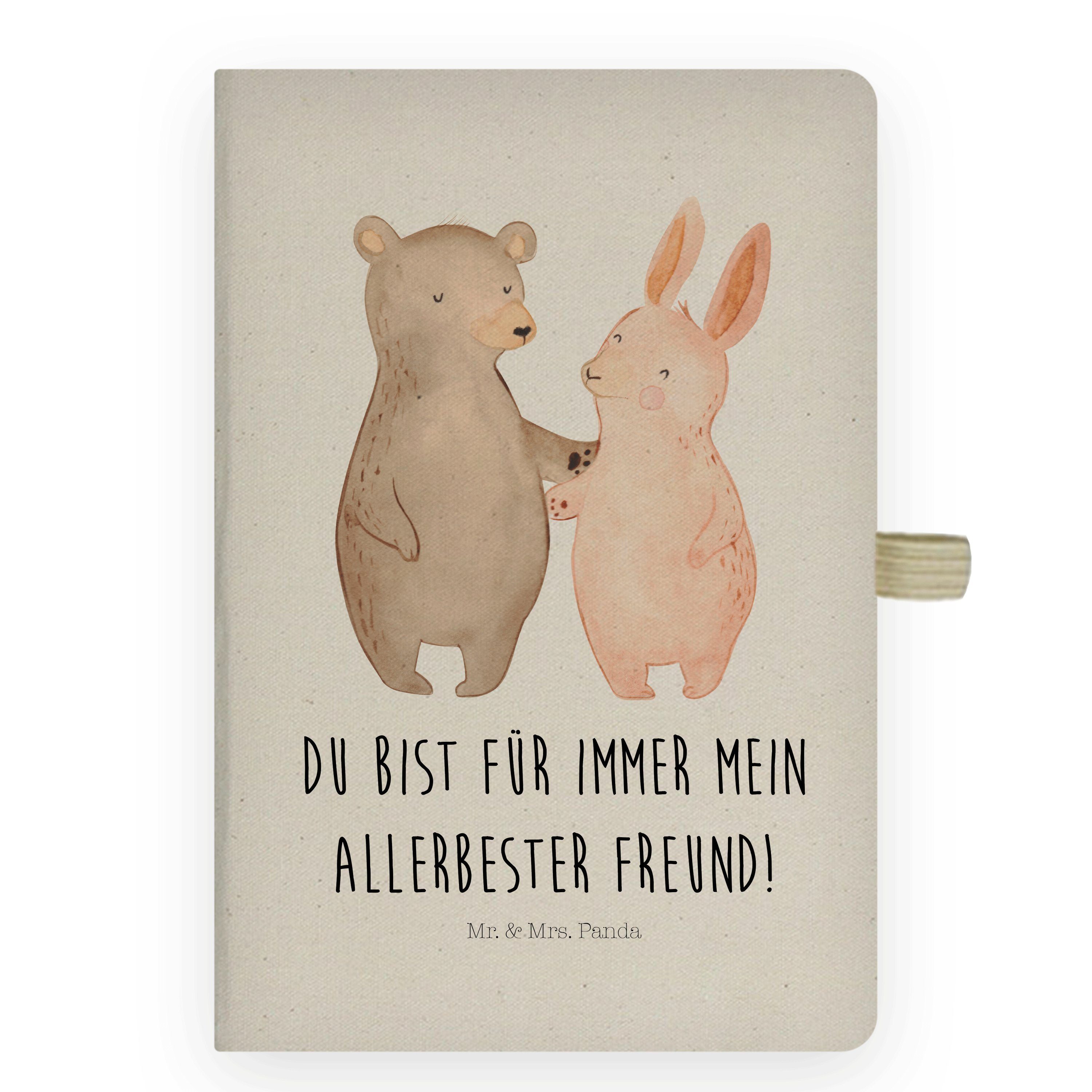 Mr. & Mrs. Panda Notizbuch »Bär Hase Umarmen Transparent