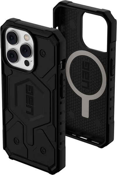 UAG Handyhülle Pathfinder MagSafe, [Apple iPhone 14 Pro MagSafe Hülle, Wireless Charging / Magnetisches Aufladen kompatibel, Fallschutz nach Militärstandard] schwarz